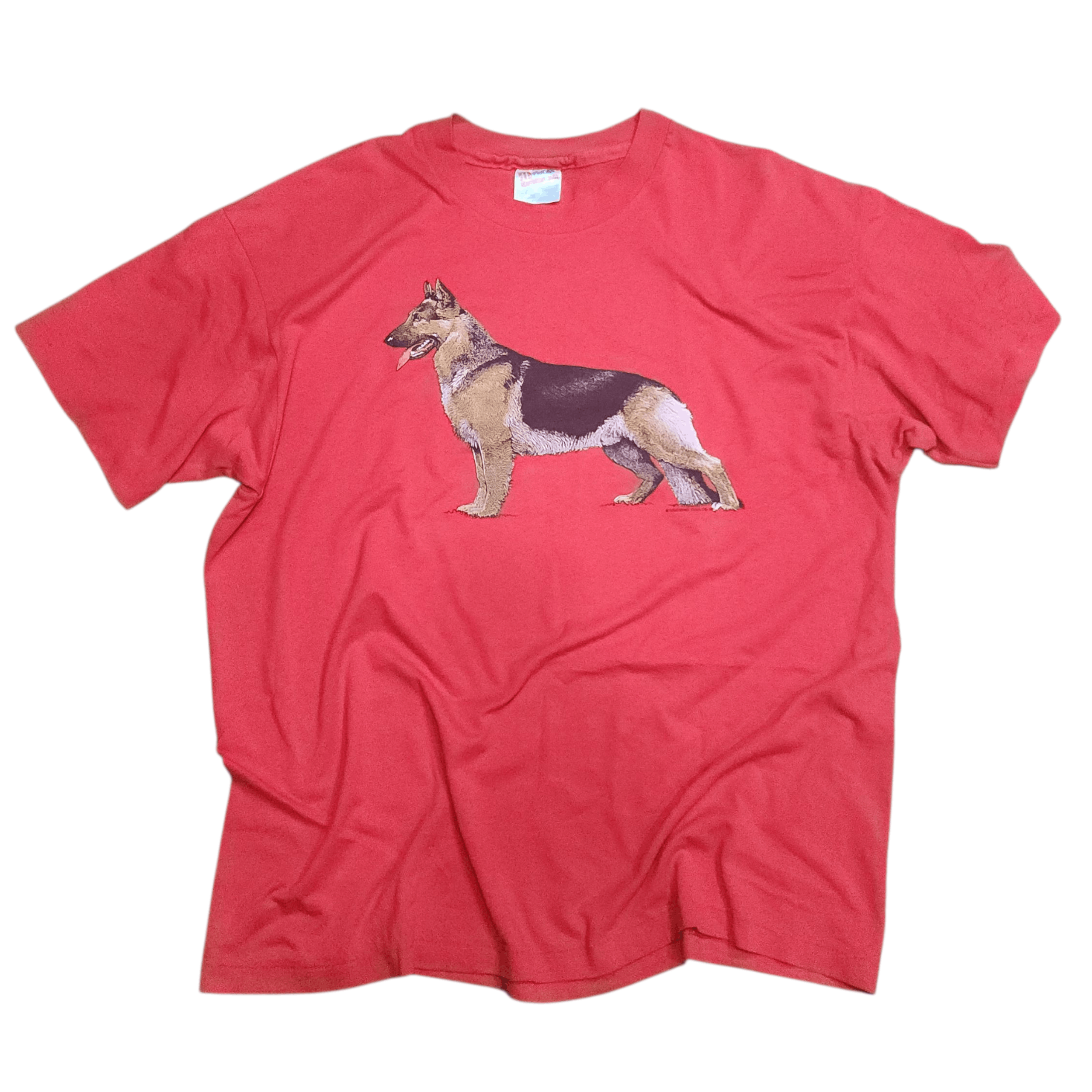 Hanes Vintage 80s German Shepherd Dog 1988 tee Hanes shirt Size US XL / EU 56 / 4 - 2 Thumbnail