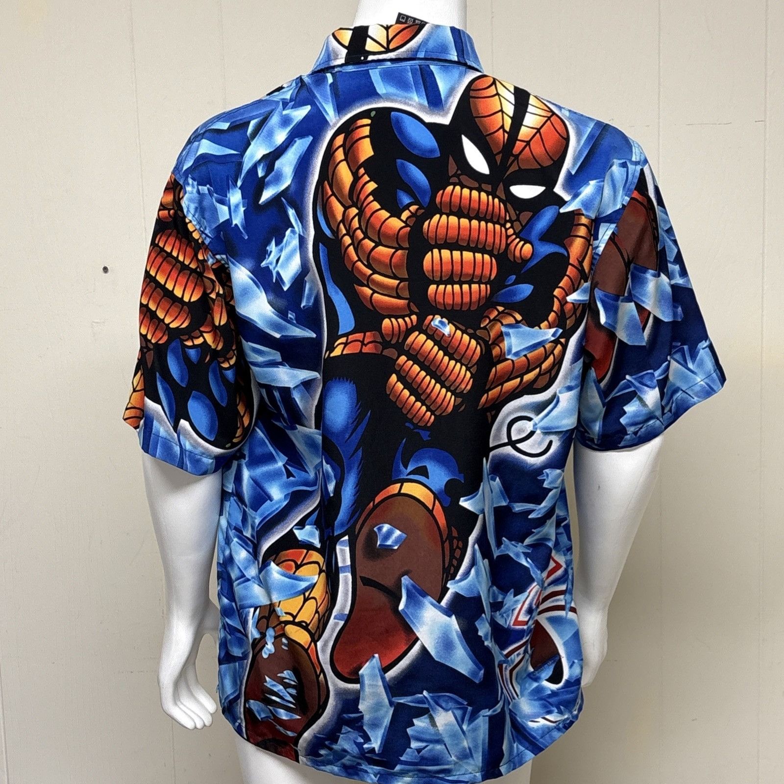 Marvel Comics Vintage Marvel Spiderman Shirt Mens L All Over Graphic Print Size US L / EU 52-54 / 3 - 8 Thumbnail