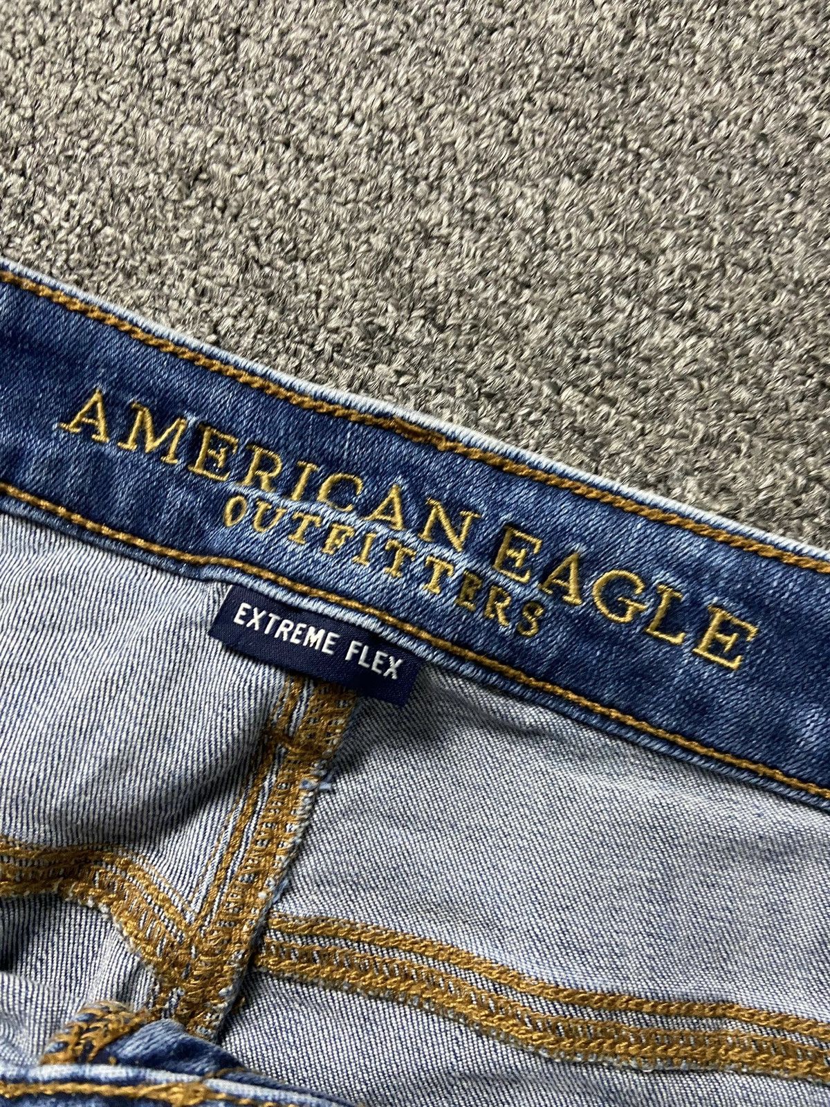 American Eagle Outfitters × Japanese Brand × Vintage American Eagle Outfitters Extreme Flex Ripped Jeans (133) Size US 30 / EU 46 - 3 Thumbnail