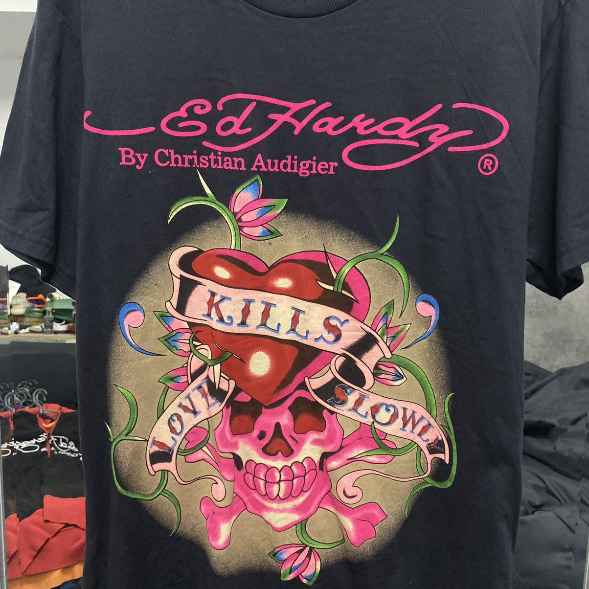 Ed Hardy Vintage Don Ed Hardy T-Shirt Big Logo Size US L / EU 52-54 / 3 - 2 Thumbnail