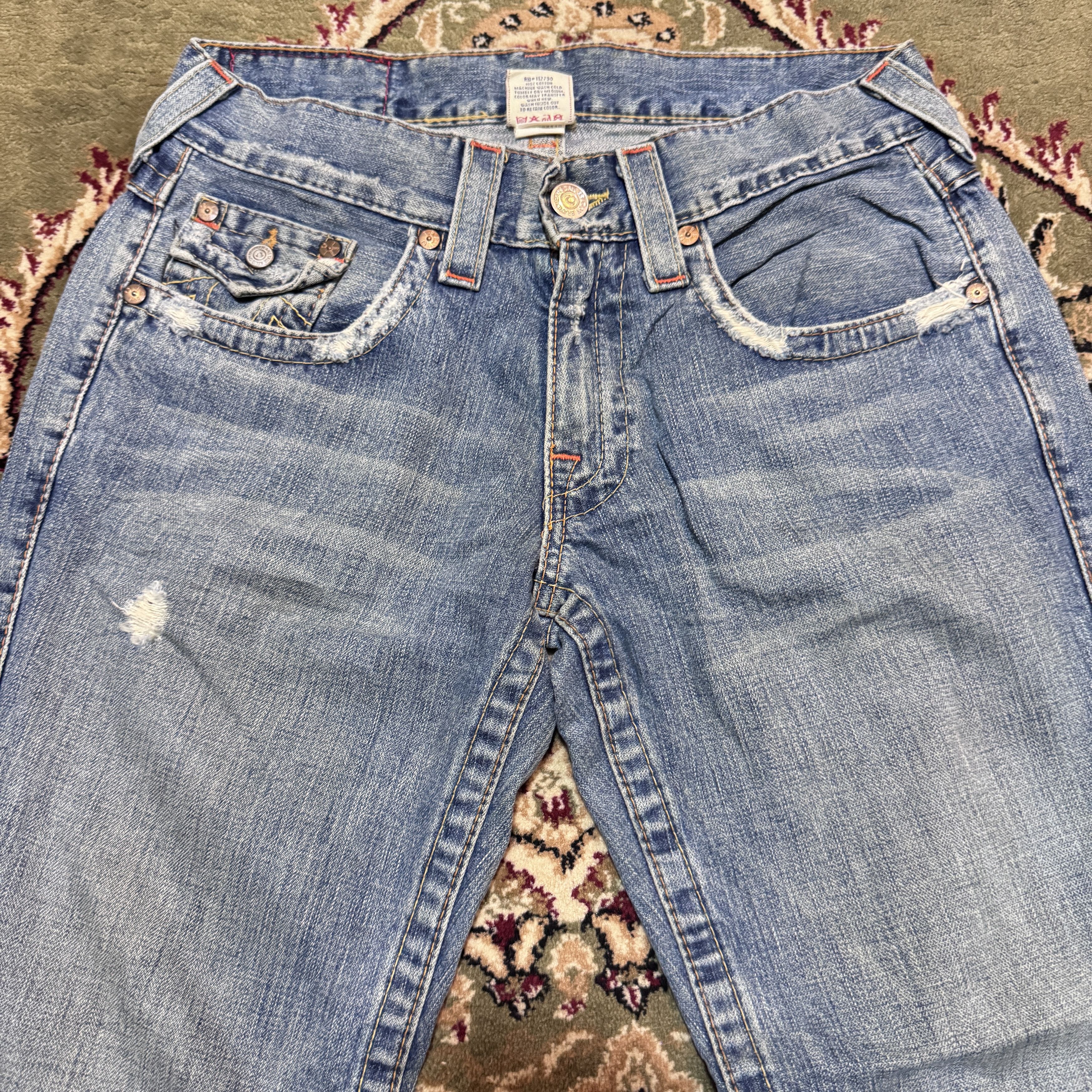 True Religion Vintage Y2K Flare True Religion Joey Distressed Jeans Mens Size US 31 - 3 Thumbnail