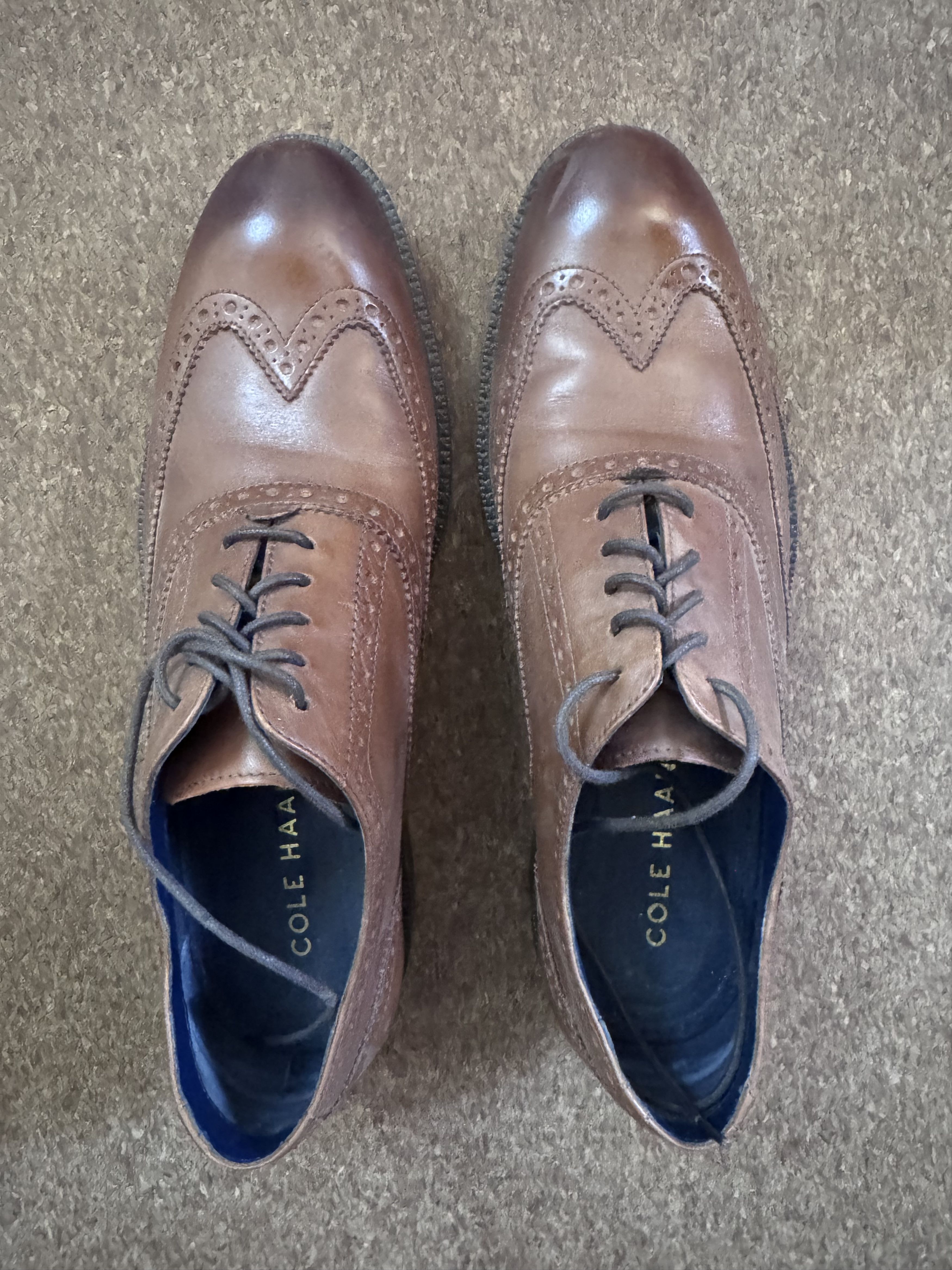 Cole Haan Cole Haan Wingtip Oxford Shoes Brown Size US 9 / EU 42 - 1 Thumbnail