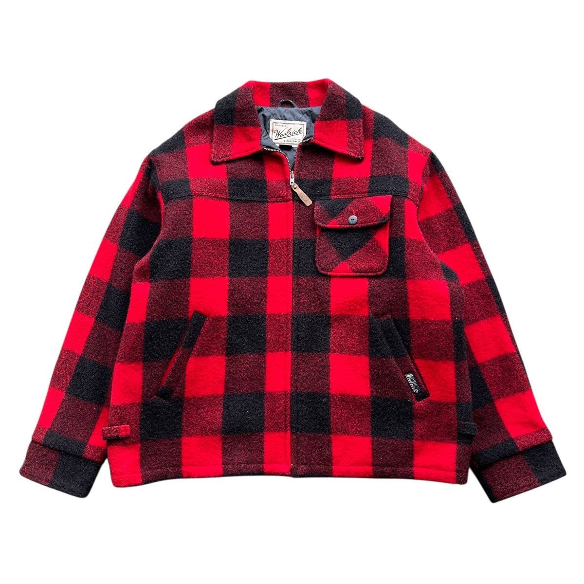 Woolrich Woolen Mills Vintage Woolrich red black buffalo-plaid wool jacket quilted Size US L / EU 52-54 / 3 - 2 Thumbnail