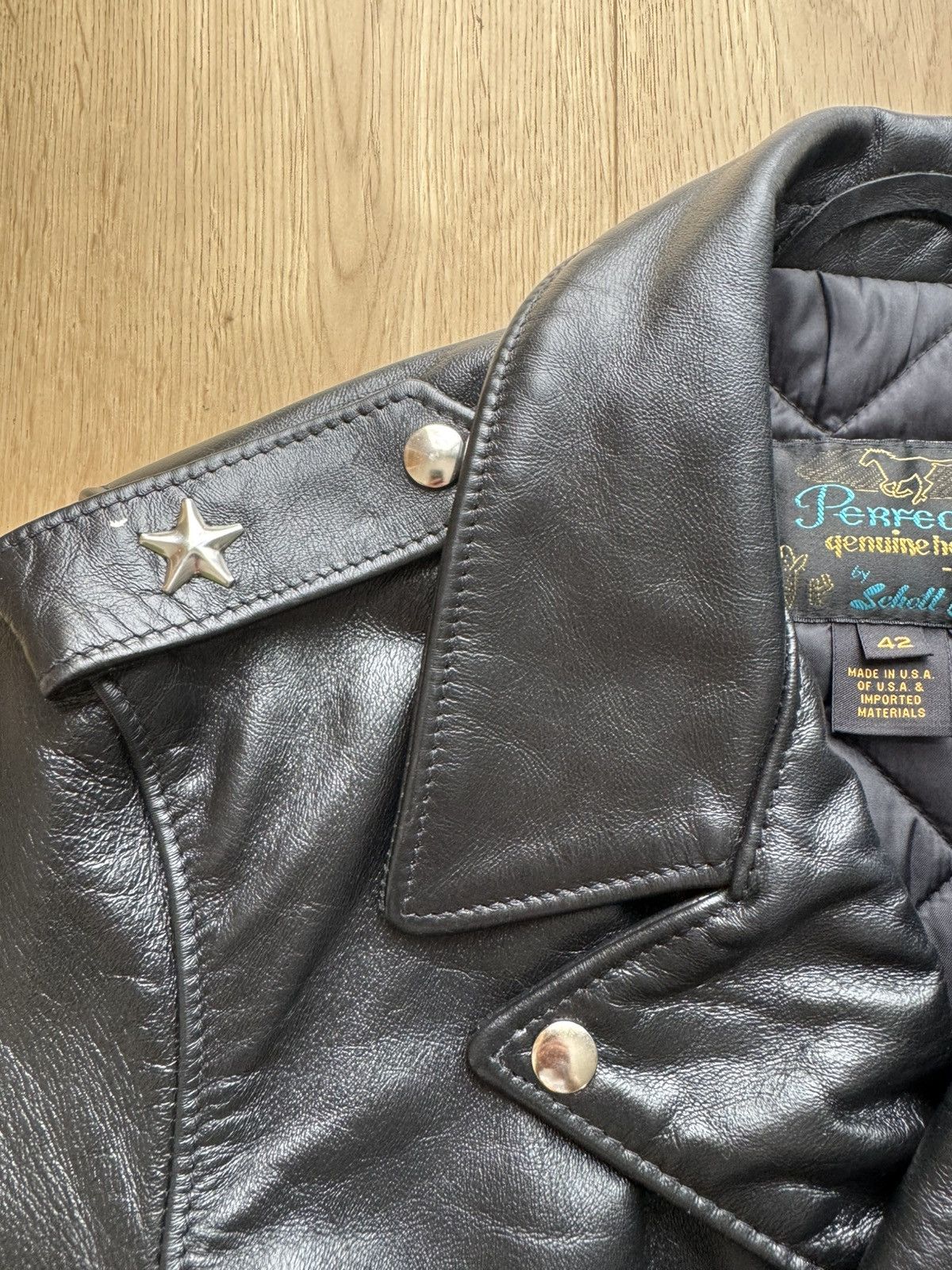 Schott Schott 613SH Leather Jacket – Size 42 – Lightly Worn Size US XS / EU 42 / 0 - 5 Thumbnail