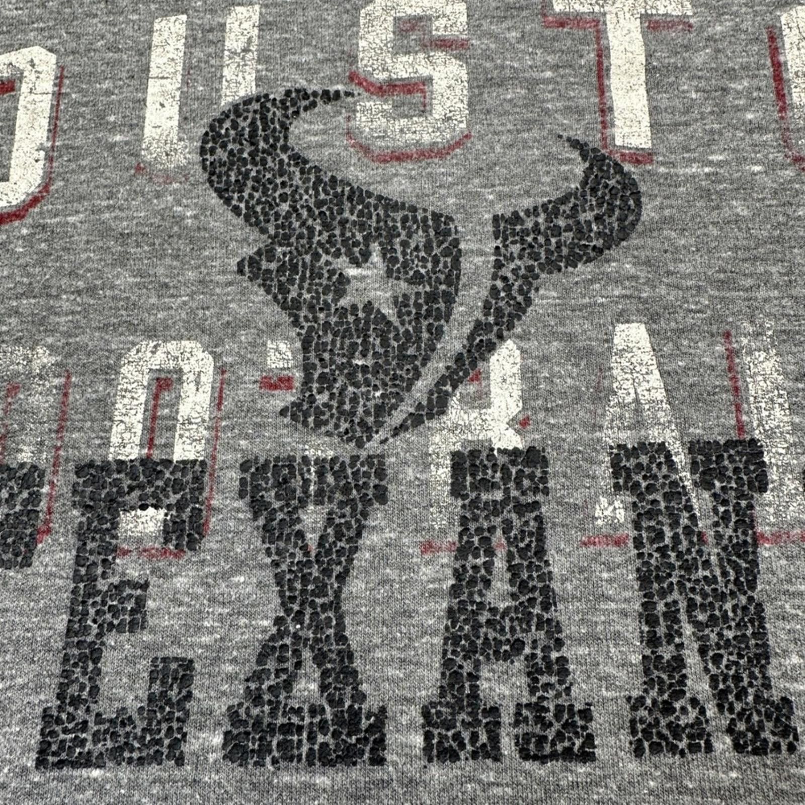 Other Houston Texans Shirt Mens L Grey Football NFL Logo Tee Size US L / EU 52-54 / 3 - 4 Thumbnail