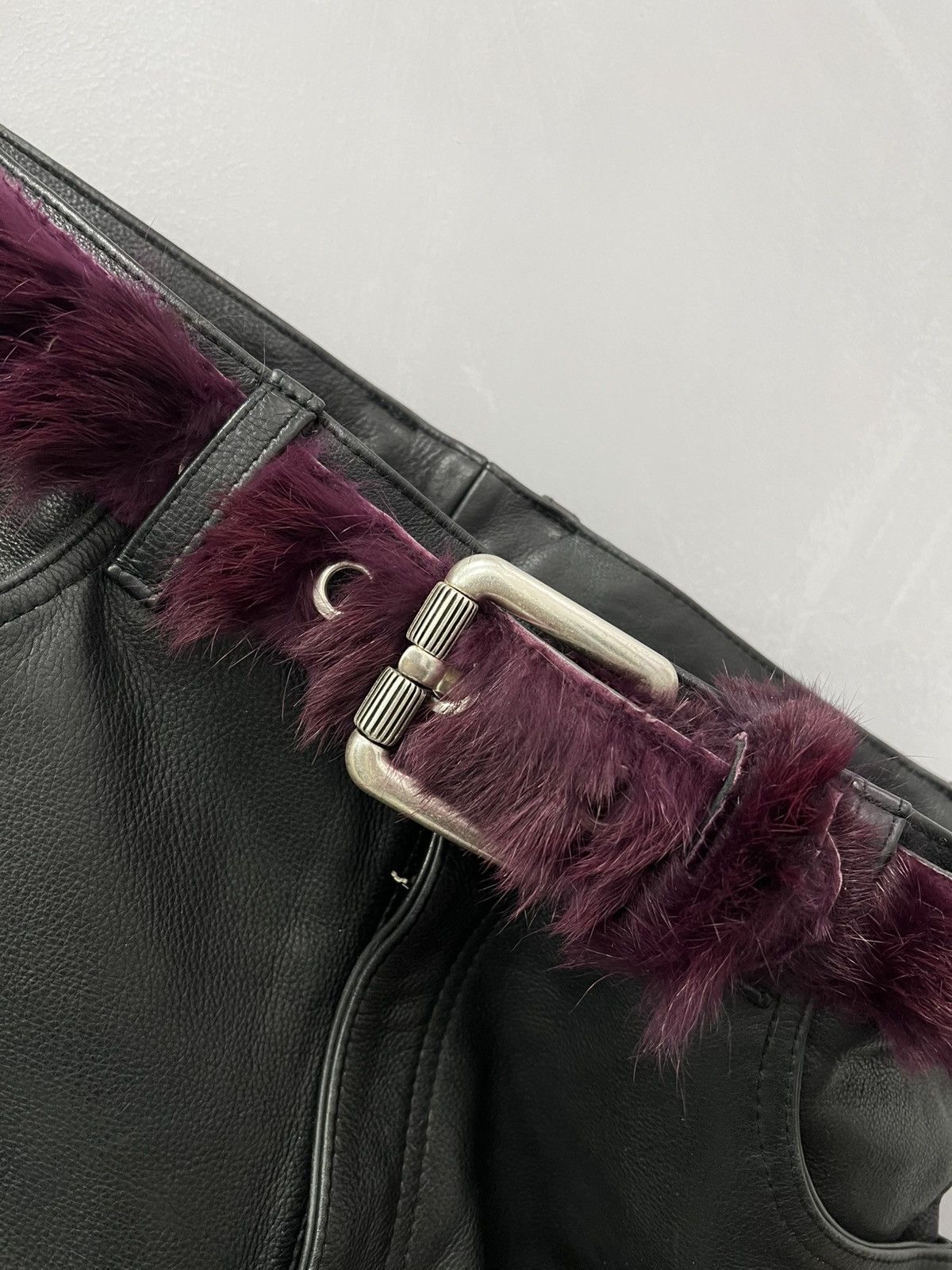 Hysteric Glamour × If Six Was Nine VINTAGE AVANT-GARDE GOTHIC LEATHER BELT RICK OWENS STYLE Size ONE SIZE - 6 Thumbnail