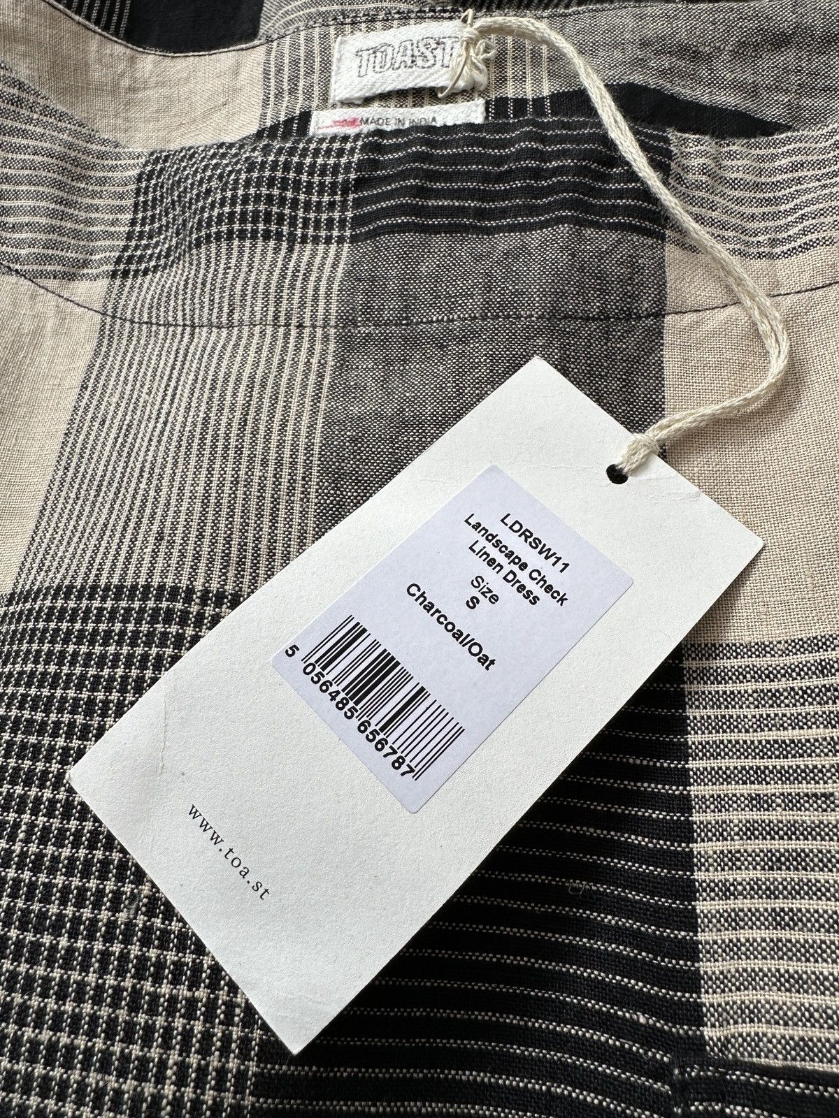 Other NWT TOAST Landscape Check Linen Dress Pockets Loose Fit Size S / US 4 / IT 40 - 11 Thumbnail