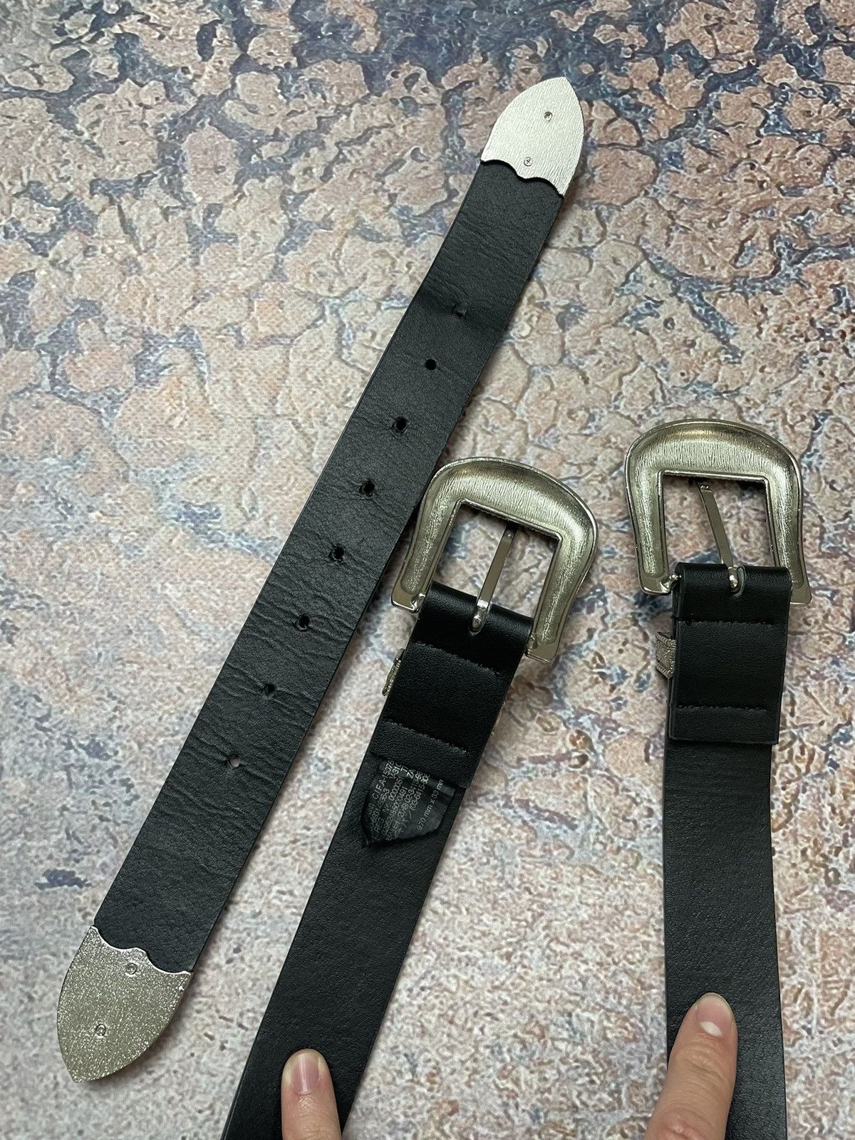 Designer Vintage black American western cowboy boho star-studded belt Size ONE SIZE - 5 Thumbnail