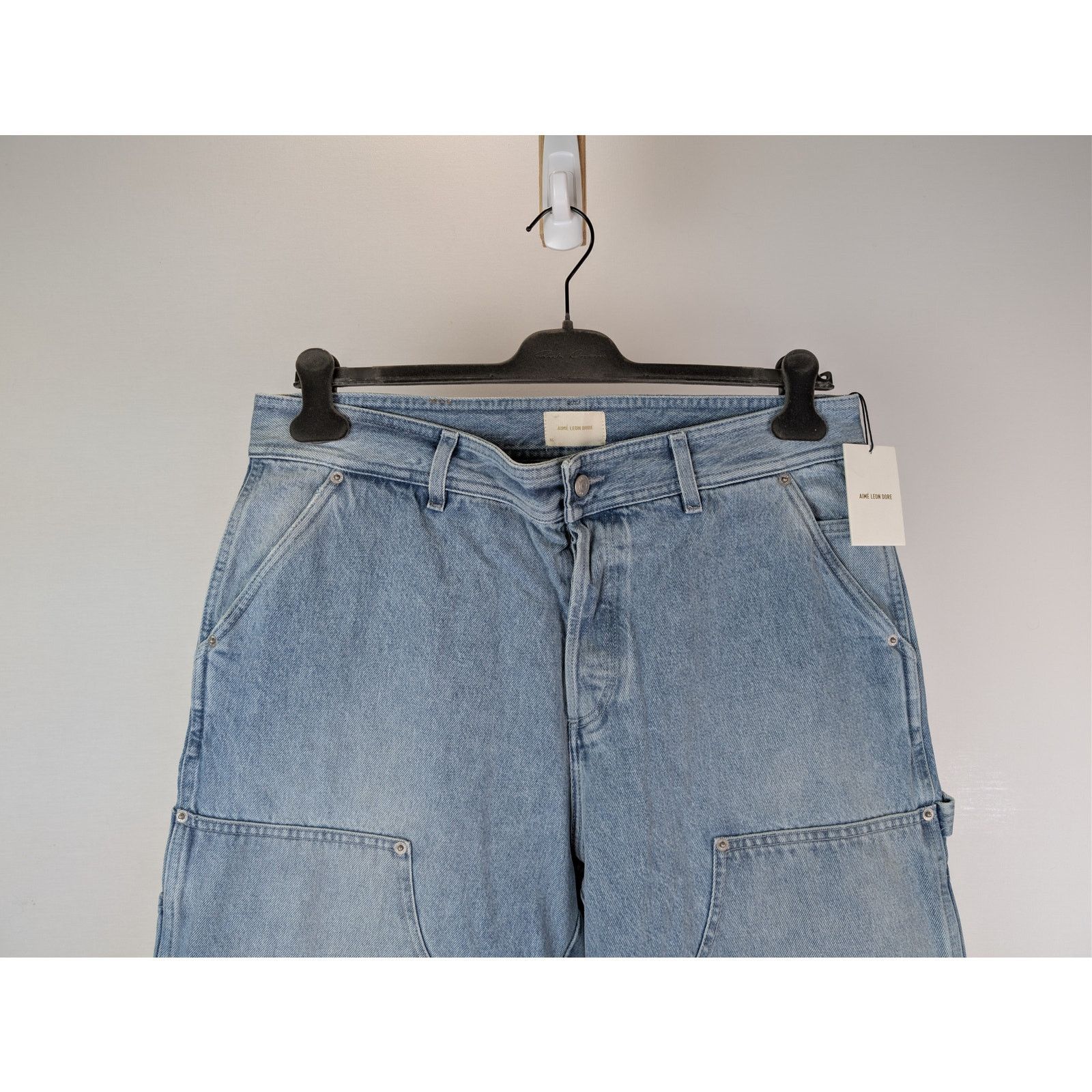 Aime Leon Dore o1rshd1 Carpenter Pant Denim Jeans in Light Wash Blue Size US 36 / EU 52 - 3 Thumbnail