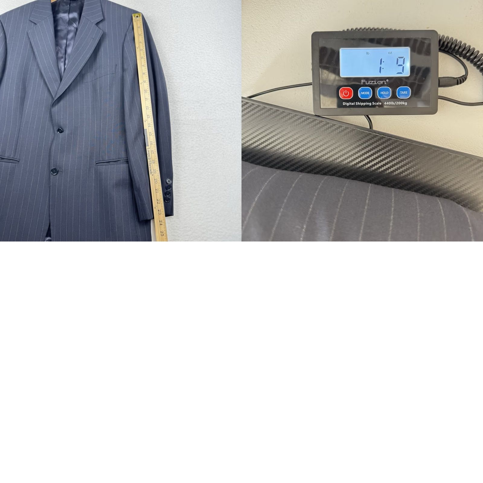 Brooks Brothers Brooks Brothers 346 Stretch Mens Suit 2 Piece Navy Blue Pinstripe Wool Blend Blazer Jacket Notch Lapel 2-Button Regular 40R Women? Mens Size 40R - 10 Thumbnail