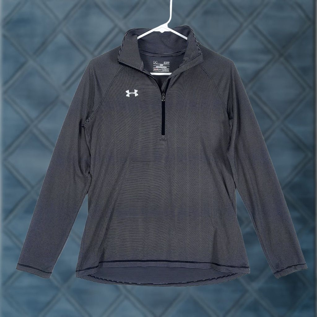 Under Armour Under Armour HeatGear Long Sleeve Pullover 1/4 Zip Mens Size Small Gray Size US S / EU 44-46 / 1 - 1 Thumbnail