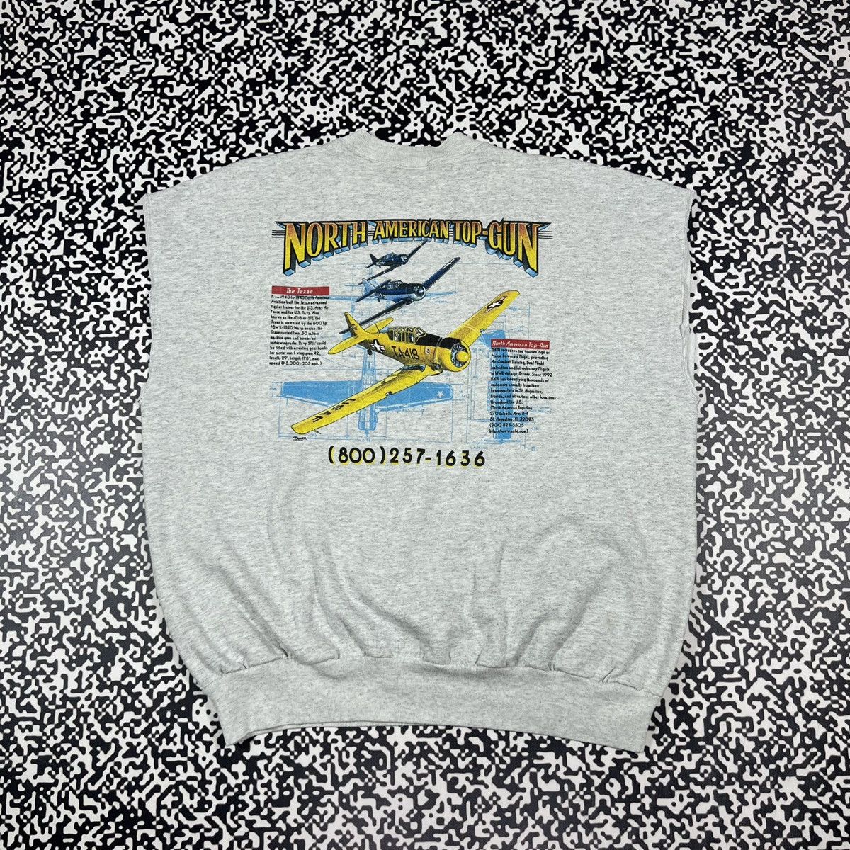 Vintage Vintage 90s American Top Gun USA Boxy Vest Retro Sweatshirt Size US XL / EU 56 / 4 - 1 Thumbnail