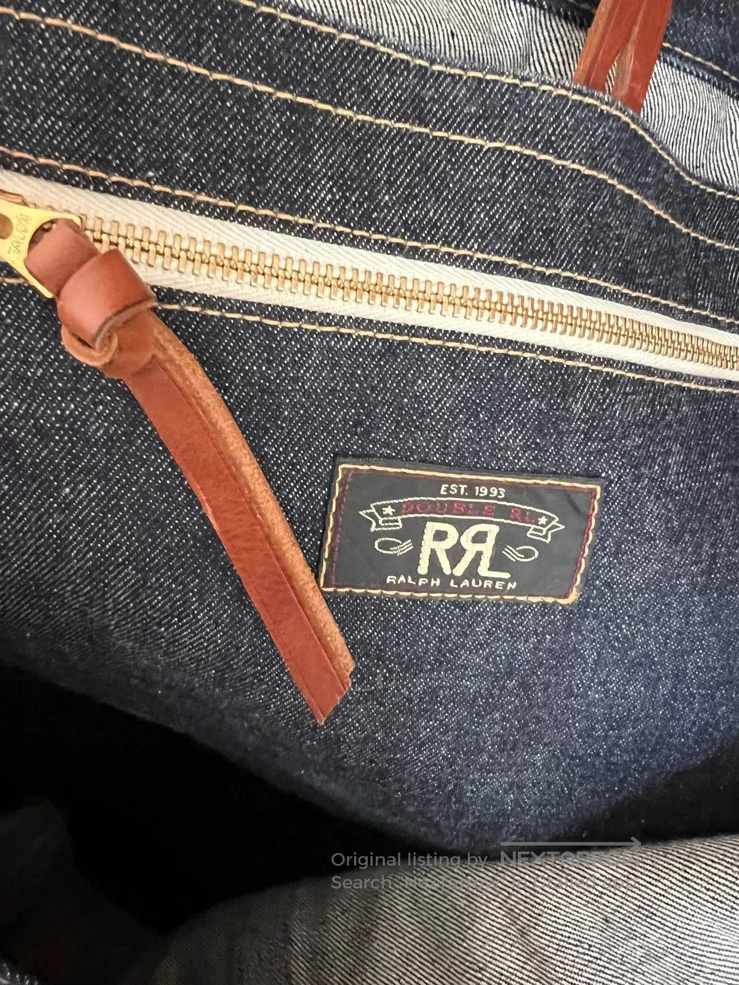 RRL Ralph Lauren RRL Double RL Denim Tote Bag. Size ONE SIZE - 6 Thumbnail