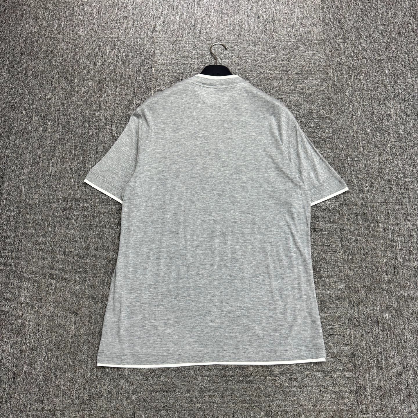 Brunello Cucinelli BRUNELLO CUCINELLI Two - Tone Short Sleeve Tee 50 Size US M / EU 48-50 / 2 - 5 Thumbnail