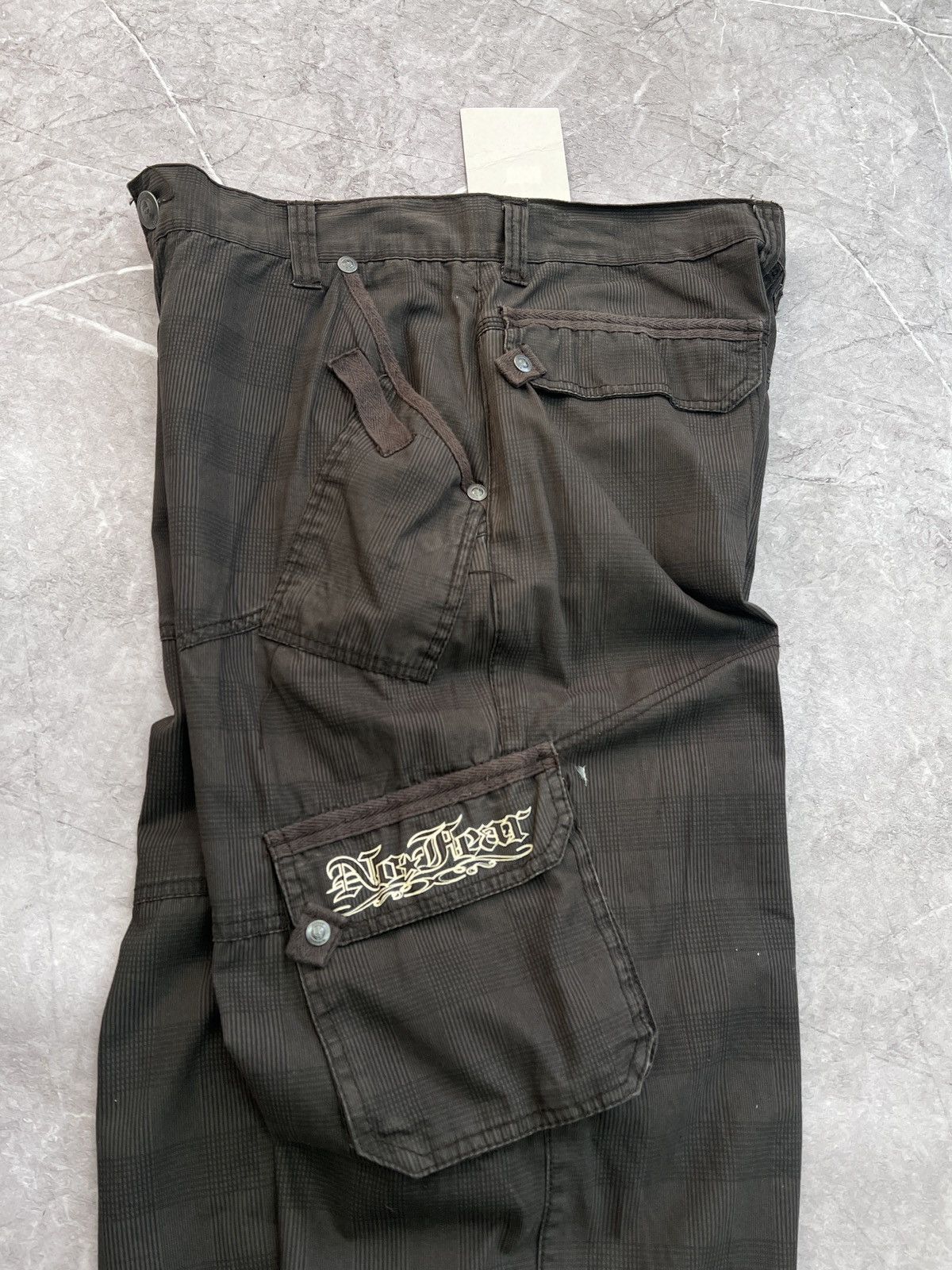 Diesel × No Fear VINTAGE Y2K DIESEL STYLE CARGO NO FEAR rap pants skater Size US 31 - 9 Thumbnail