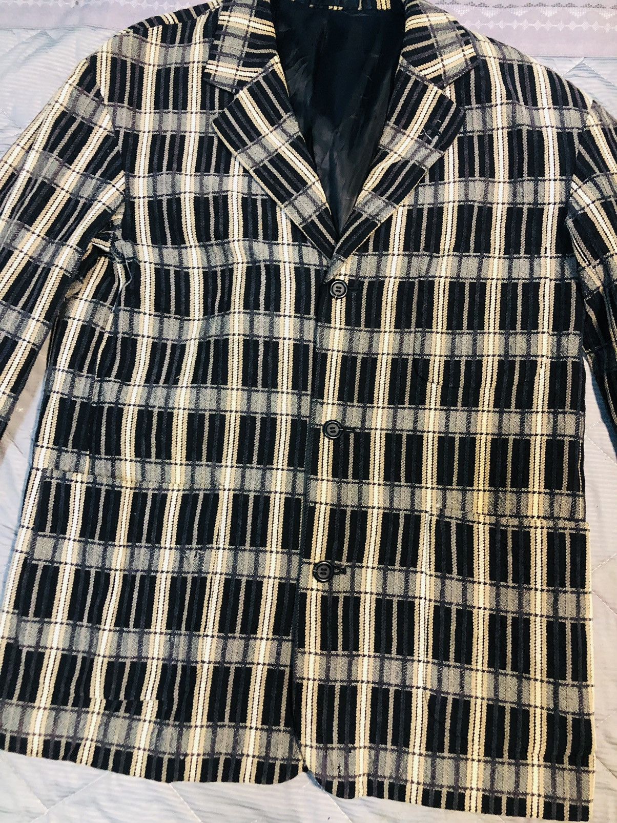 Japanese Brand Shabany Jacket Coat Button (24) Size US L / EU 52-54 / 3 - 3 Thumbnail