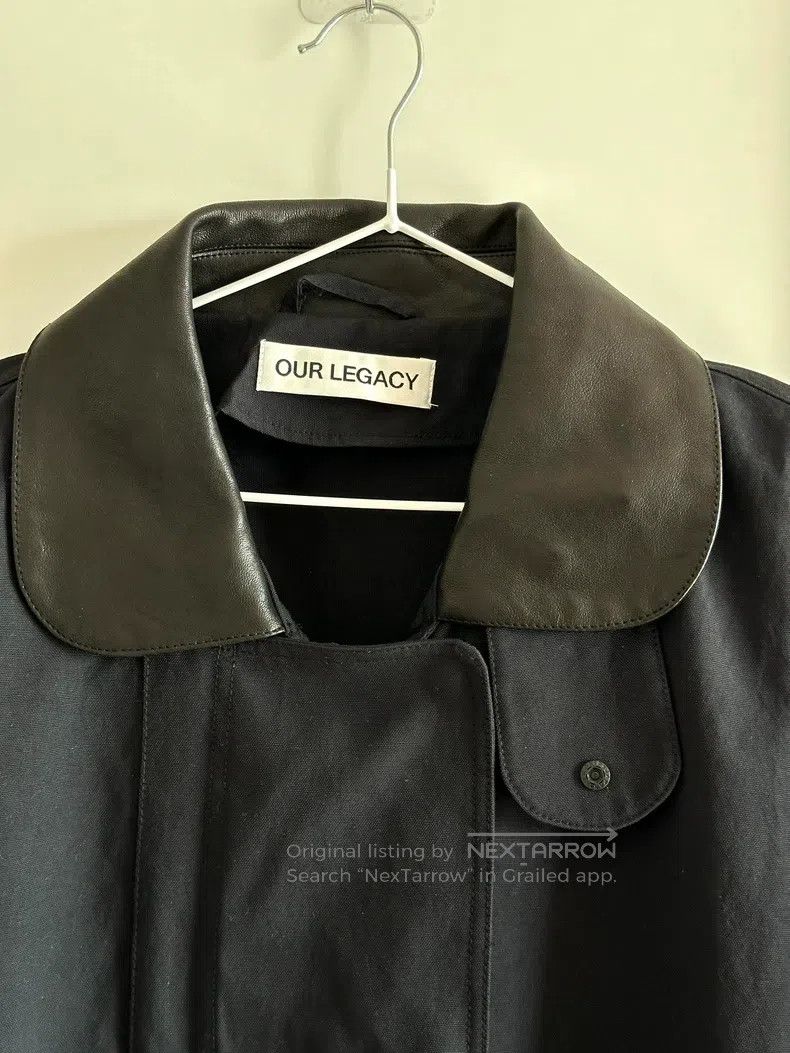 Our Legacy Our Legacy Mid-length leather collar coat Size US M / EU 48-50 / 2 - 2 Thumbnail