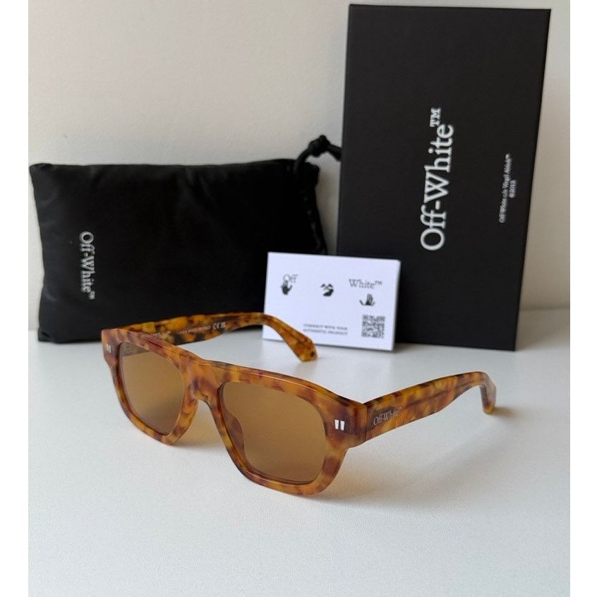 Off-White NEW Off White Providence Havana Brown Unisex Sunglasses Size ONE SIZE - 1 Thumbnail