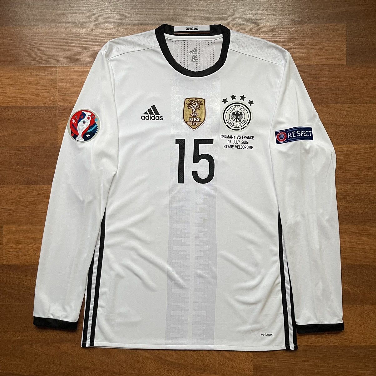 Adidas × Vintage GERMANY ADIDAS ADIZERO 2016 HOME JERSEY #15 WEIGL Size US XL / EU 56 / 4 - 2 Thumbnail