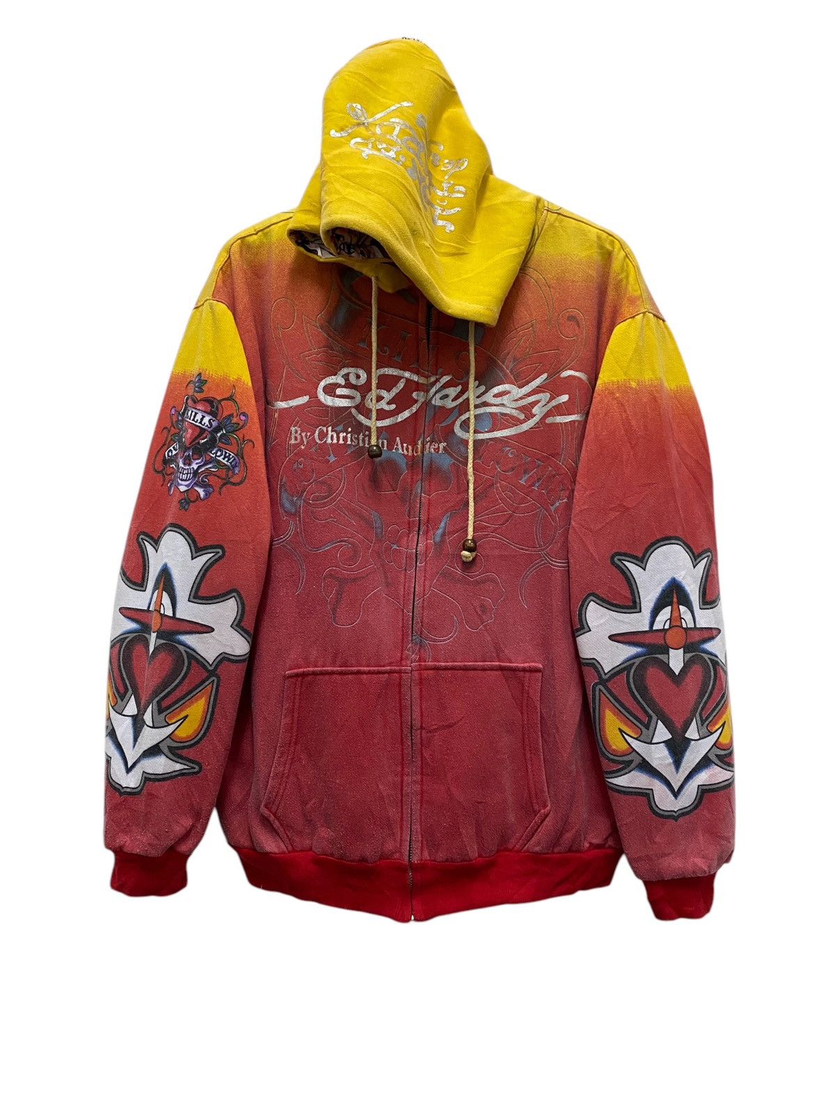Affliction × Ed Hardy Ed Hardy fullprint two way zipper hoodie Size US M / EU 48-50 / 2 - 5 Thumbnail