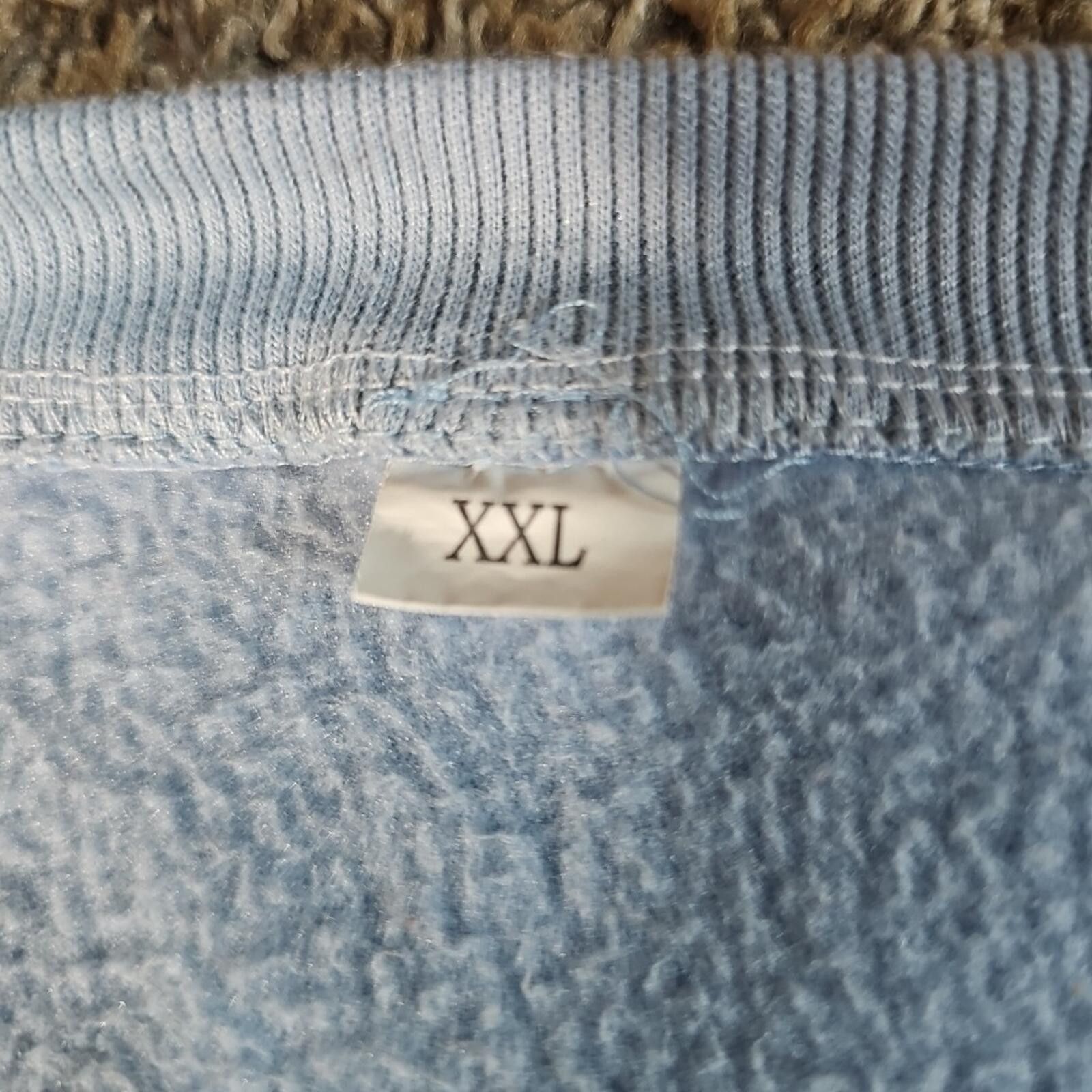 The Unbranded Brand Soft Blue Vneck Sweater XXL Size XXL / US 16-18 / IT 52-54 - 3 Thumbnail