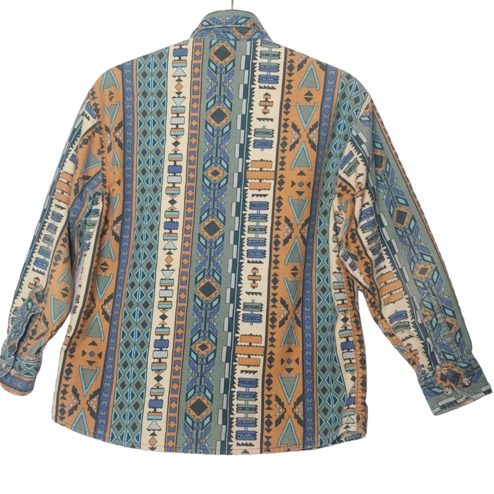 Vintage VINTAGE Cabela's Flannel Shirt Women XS Southwest Geometric Print Button Read Shirt Size XS / US 0-2 / IT 36-38 - 2 Thumbnail