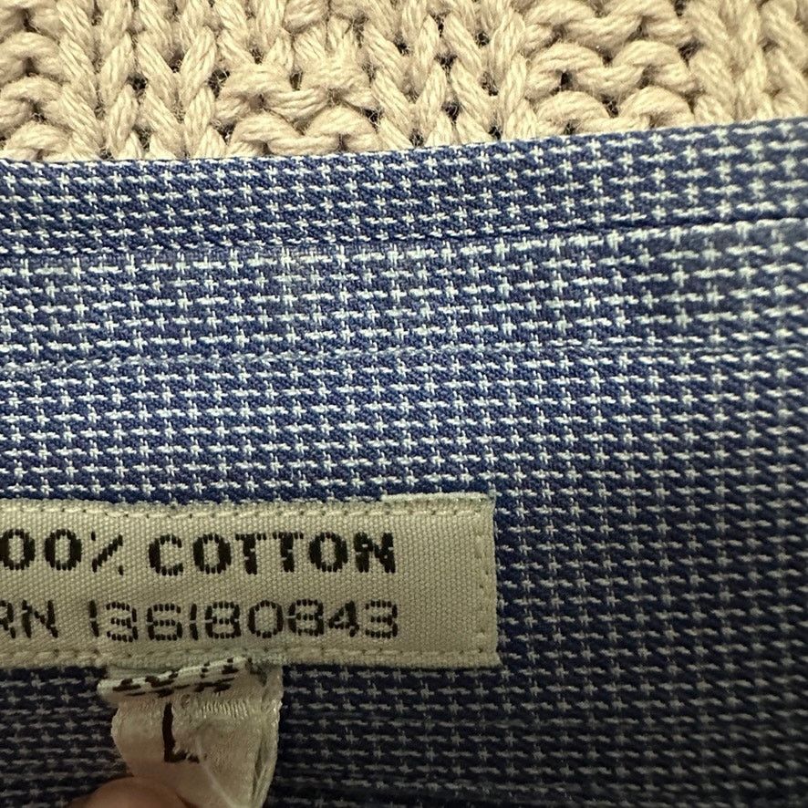 Salvatore Ferragamo Ferragamo blue textured long sleeve button down size L Size US L / EU 52-54 / 3 - 6 Thumbnail