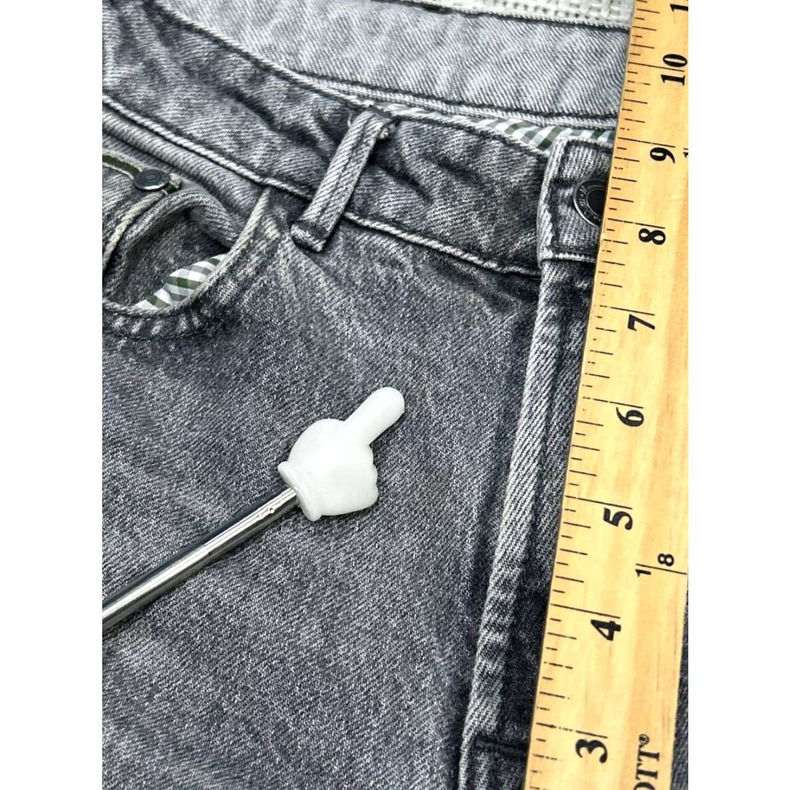 Massimo Dutti Massimo Dutti Jeans Mens 30 Gray Denim Slim Fit Jeans Regular 30 Gray City Mens Size US 30 / EU 46 - 6 Thumbnail