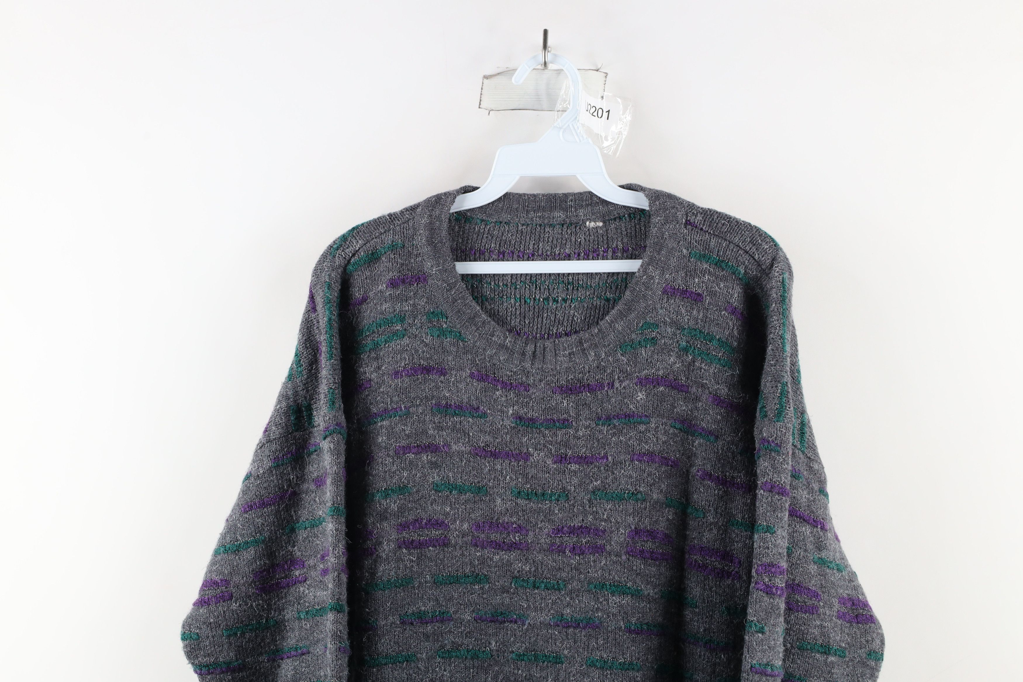 Vintage Vintage 90s Coogi Style Bassmaster Striped Knit Dad Sweater Size US M / EU 48-50 / 2 - 2 Thumbnail