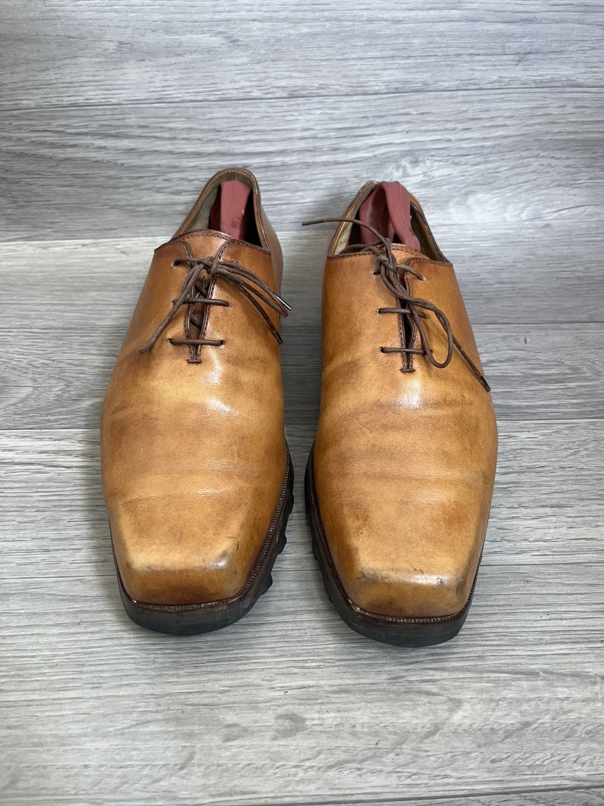 Berluti Berluti andy whole cut square toe oxford leather shoes uk8 Size US 9 / EU 42 - 4 Thumbnail