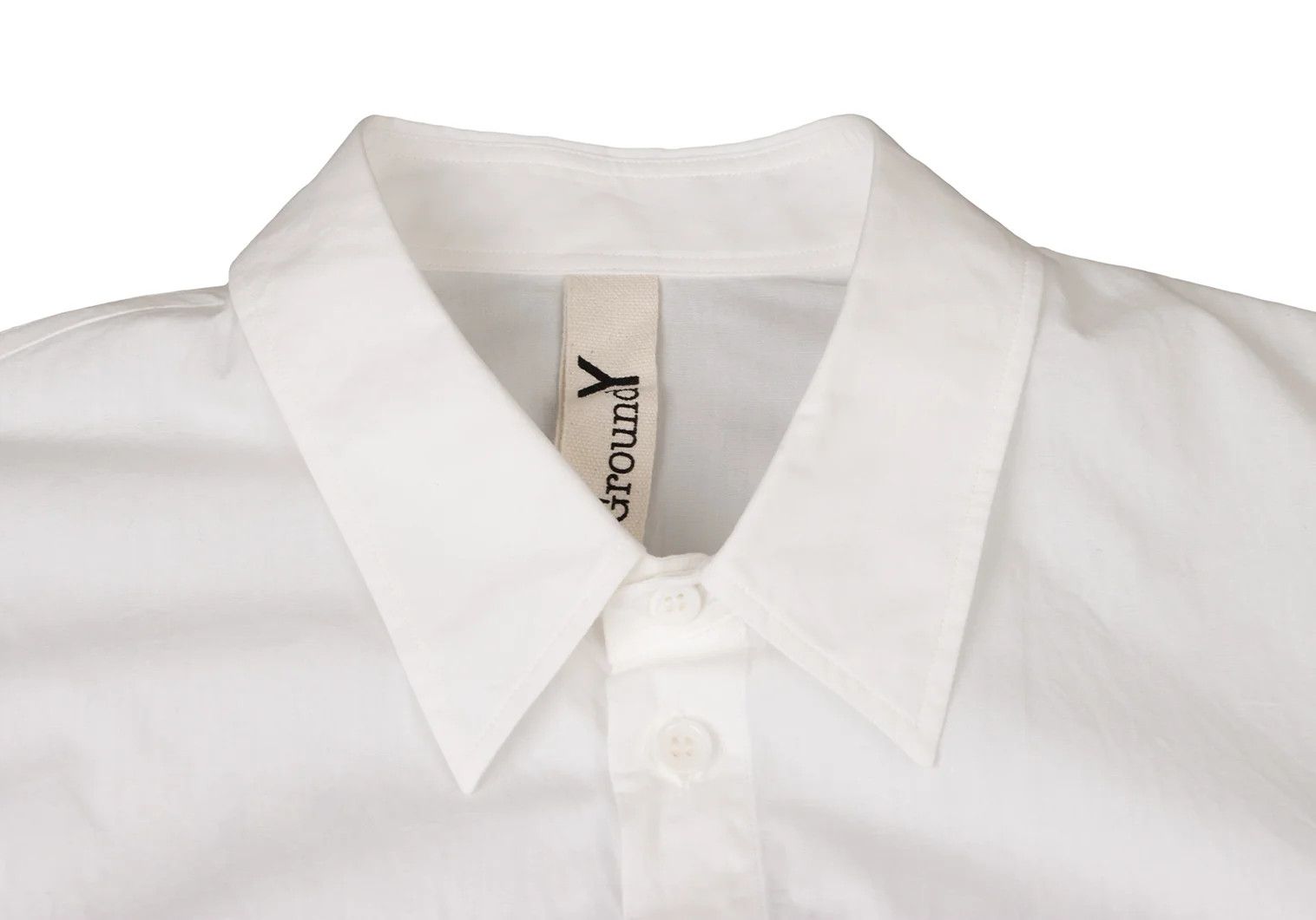 Yohji Yamamoto Cotton Back Logo Print Shirt in White and Blue Size US M / EU 48-50 / 2 - 7 Thumbnail