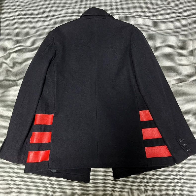 Helmut Lang HELMUT LANG size48 Double row knitted navy coat Size US M / EU 48-50 / 2 - 3 Thumbnail