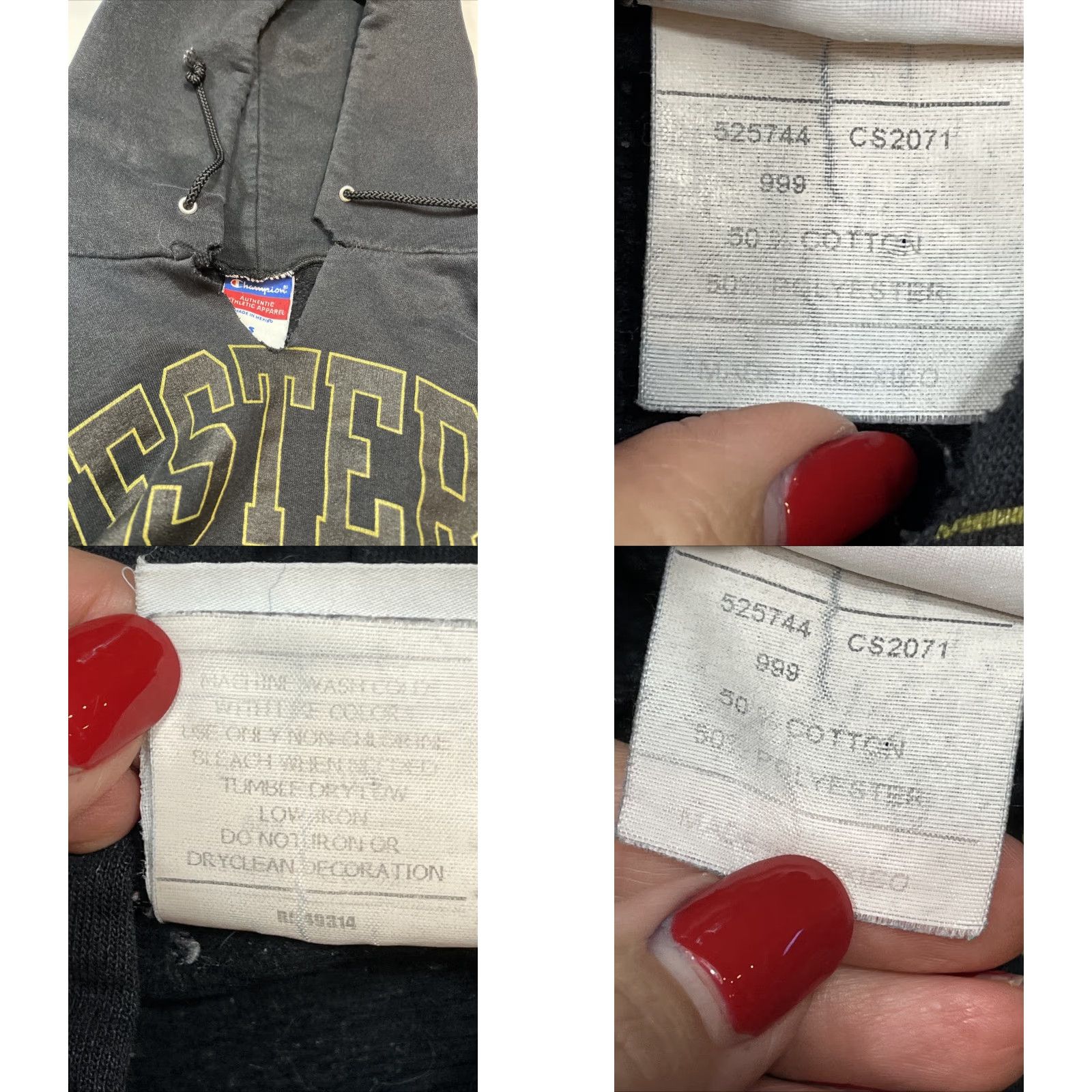 Champion VINTAGE Champion Hoodie Western Michigan University Black WMU Broncos Pullover Men's S Ng Size US S / EU 44-46 / 1 - 9 Thumbnail