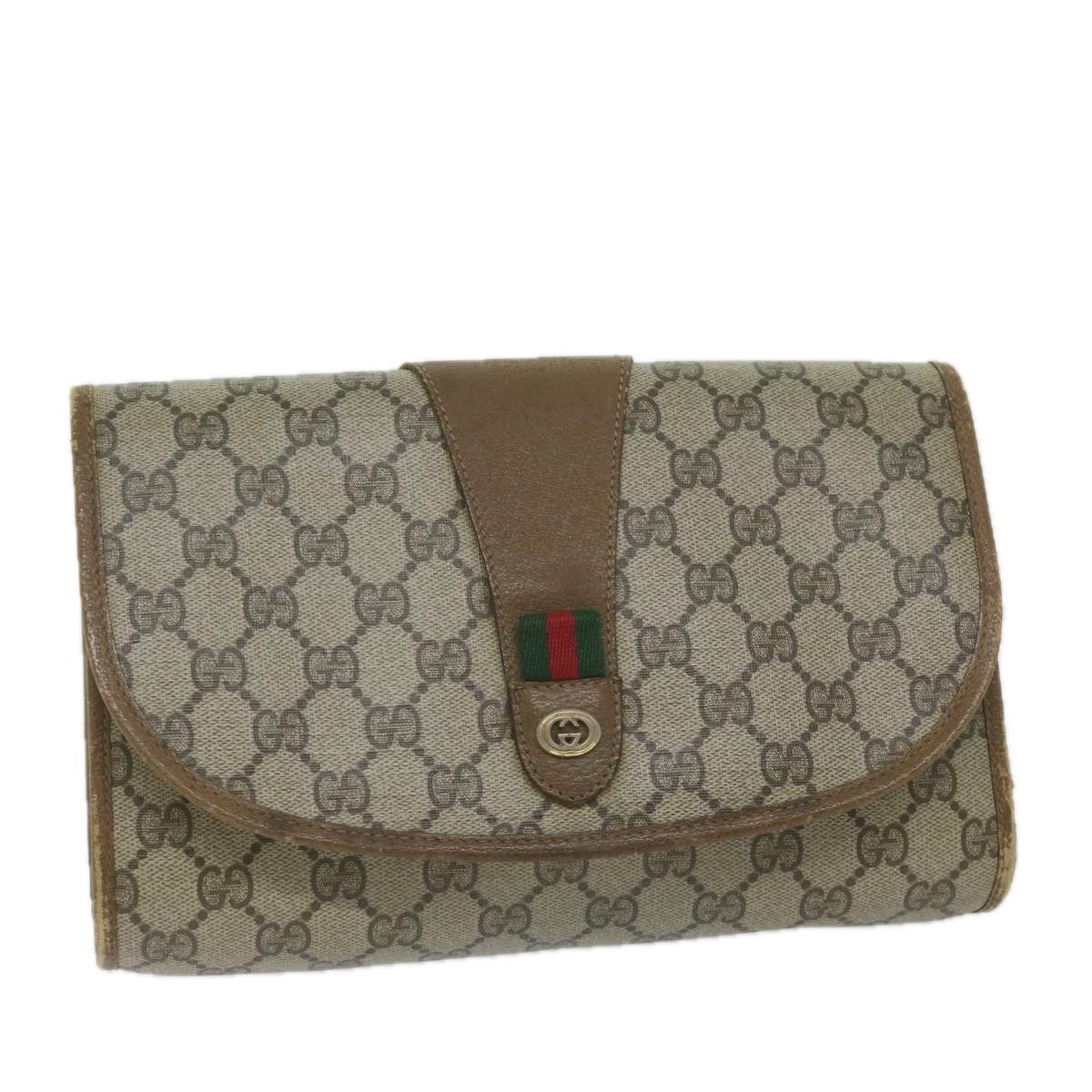 image of Gucci Sherry Clutch in Beige, Women's