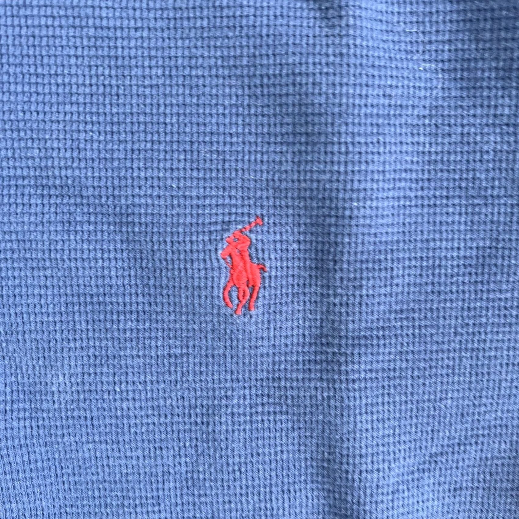 Polo Ralph Lauren Polo Ralph Lauren Pajama Top Mens L Blue Waffle Knit V Neck Sleepwear Lounge Size US L / EU 52-54 / 3 - 2 Thumbnail