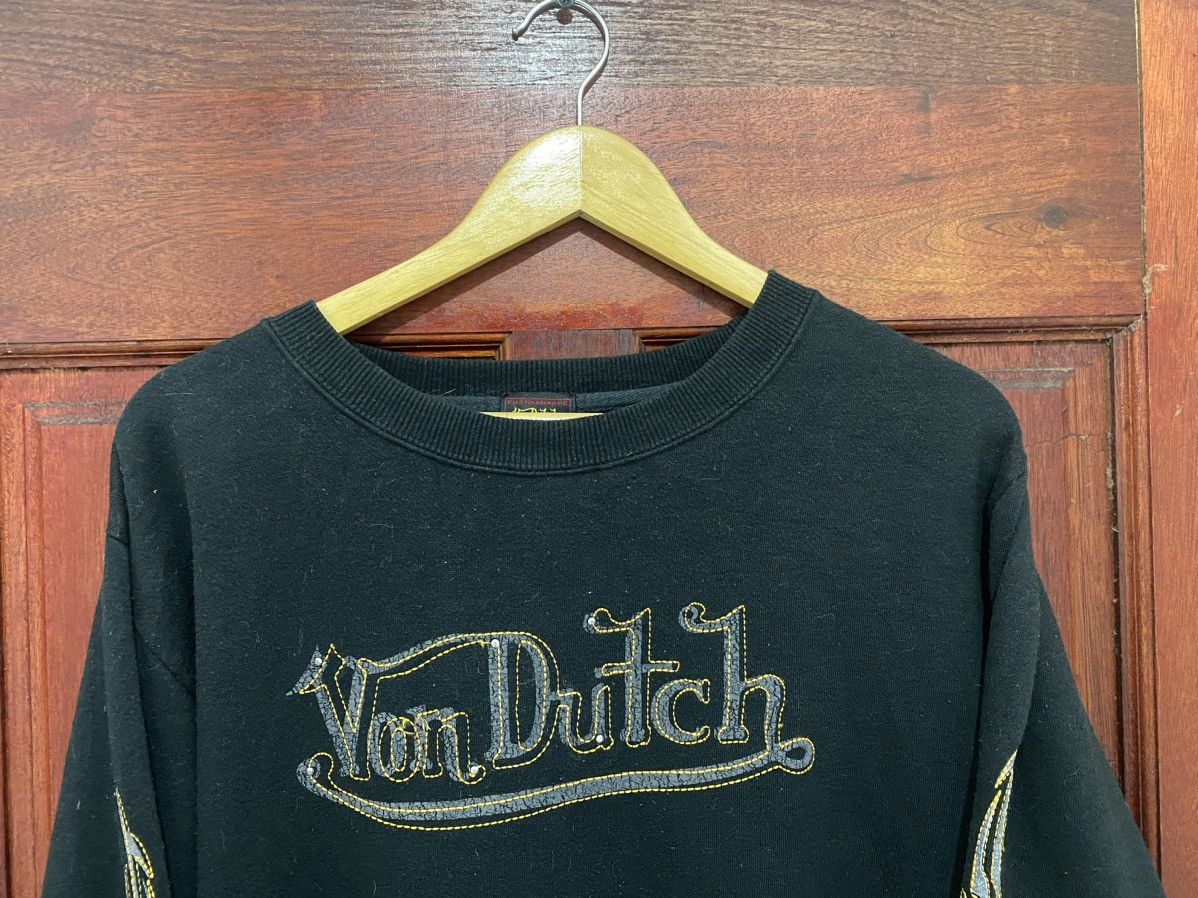Vintage × Von Dutch Vintage Von Dutch Embroidery Logo Rare Design Sweatshirt Size US L / EU 52-54 / 3 - 3 Thumbnail