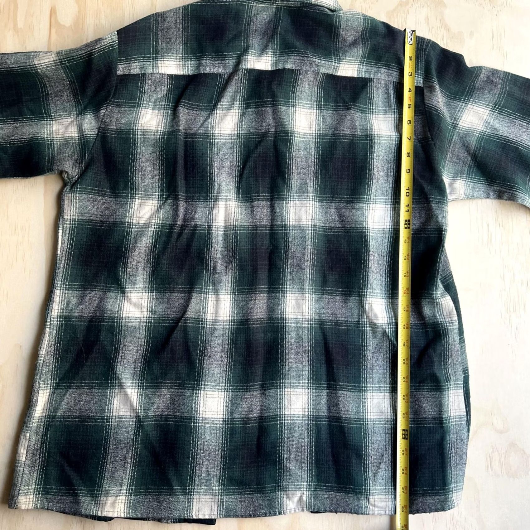 Vintage Claybrooke Outdoors Shirt Jacket Mens Large Green Plaid Flannel Lined Workwear Size US L / EU 52-54 / 3 - 7 Thumbnail