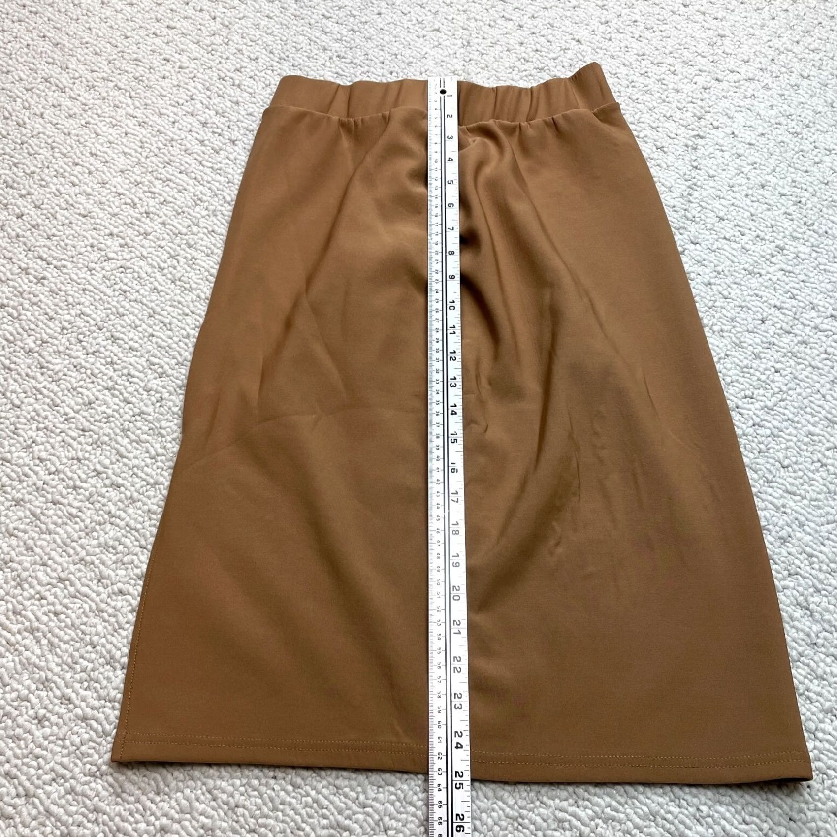 Vintage VINTAGE New Mix Skirt 2XL Brown Solid Knee Length Slit A-Line Junior Womens Skirt Size 40" / US 18 - 2 Thumbnail