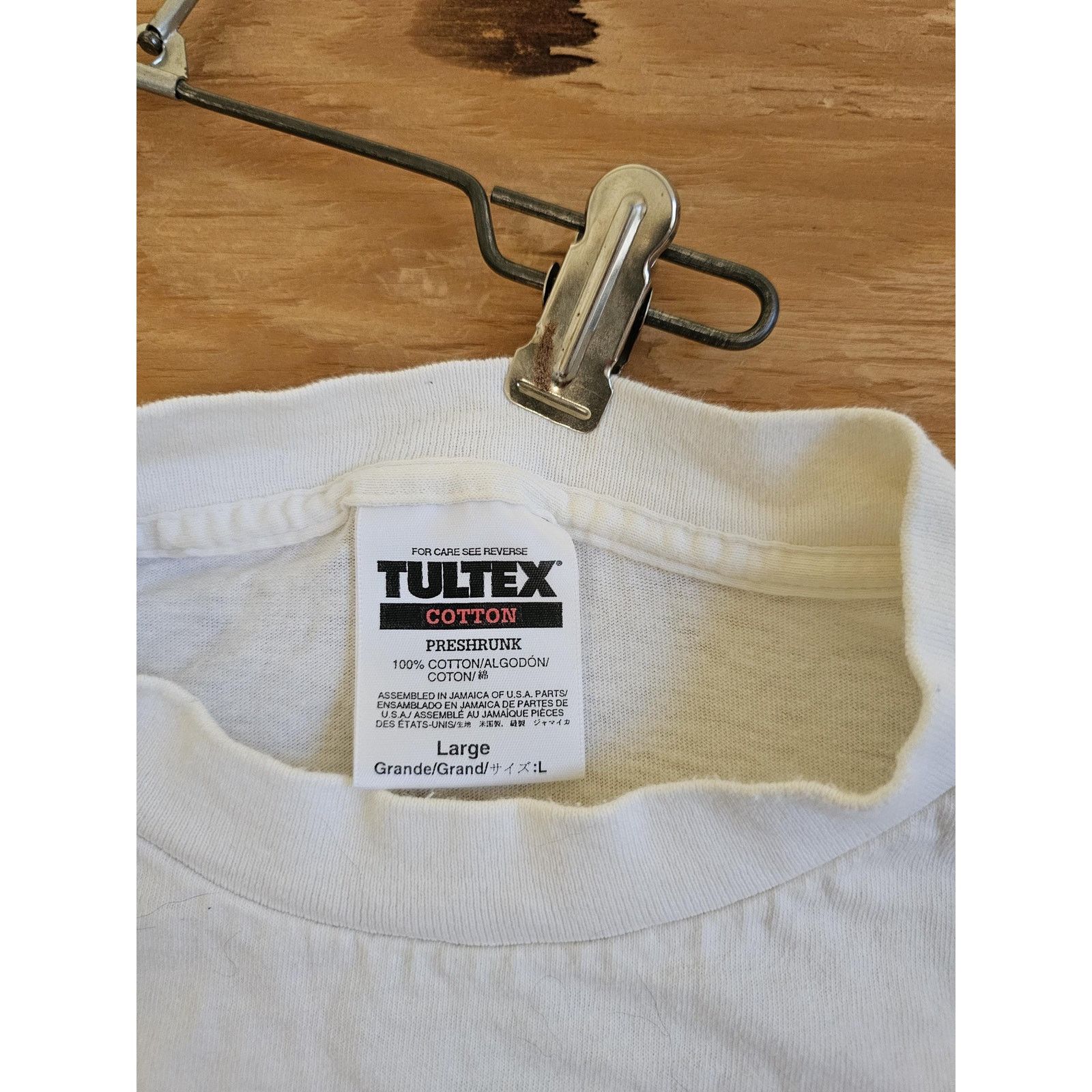 Tultex 90s Historic Route 66 Fun Run Double sided White T-Shirt L Size US L / EU 52-54 / 3 - 4 Thumbnail