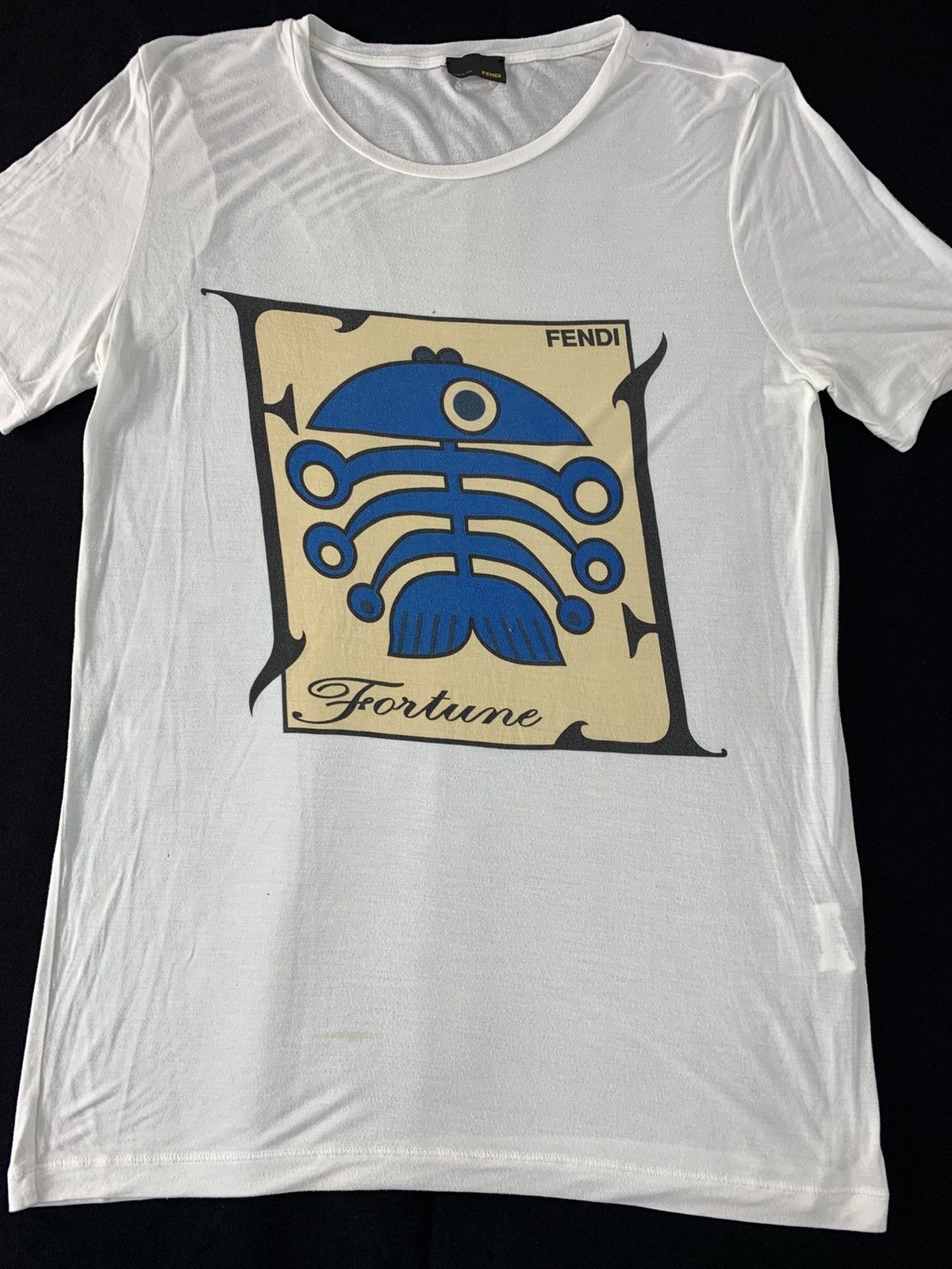 Fendi Fendi Fortune Italian Brand Graphic Screen Printed Tee Size US S / EU 44-46 / 1 - 4 Thumbnail