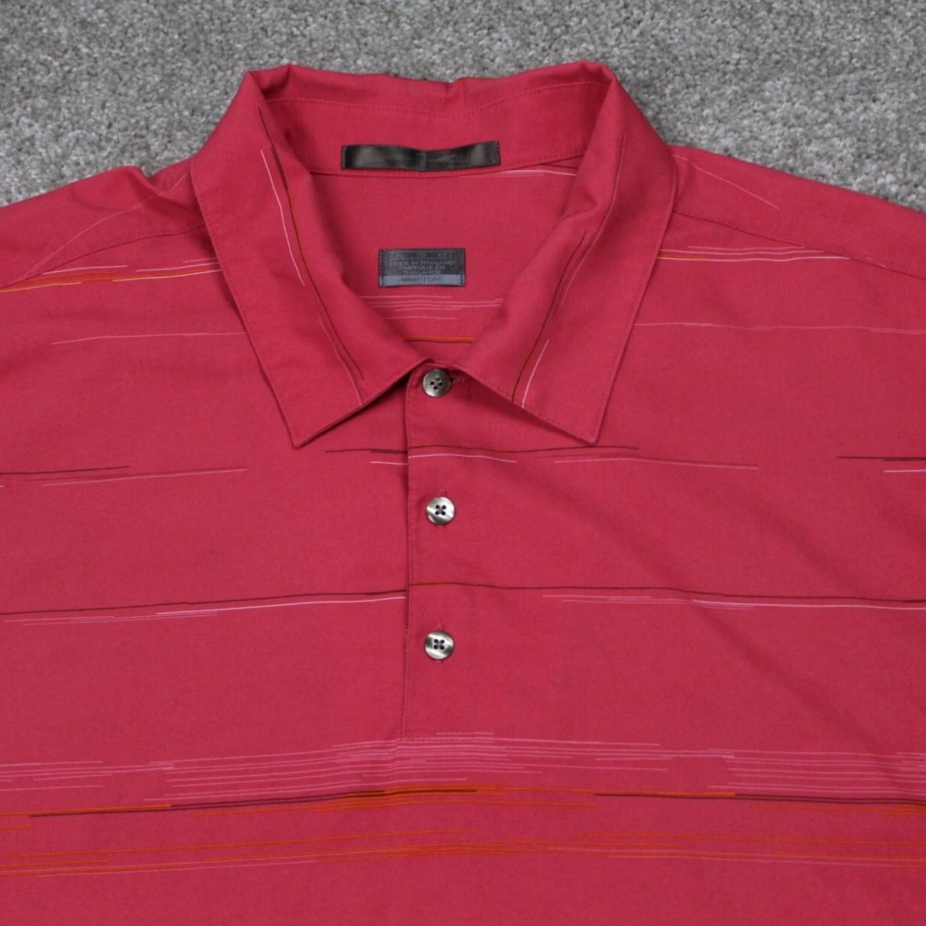 Nike Nike Tiger Woods Polo Shirt Mens XL Pink Short Sleeve FitDry Golf Polyester Stretch Shirt Size US XL / EU 56 / 4 - 7 Thumbnail