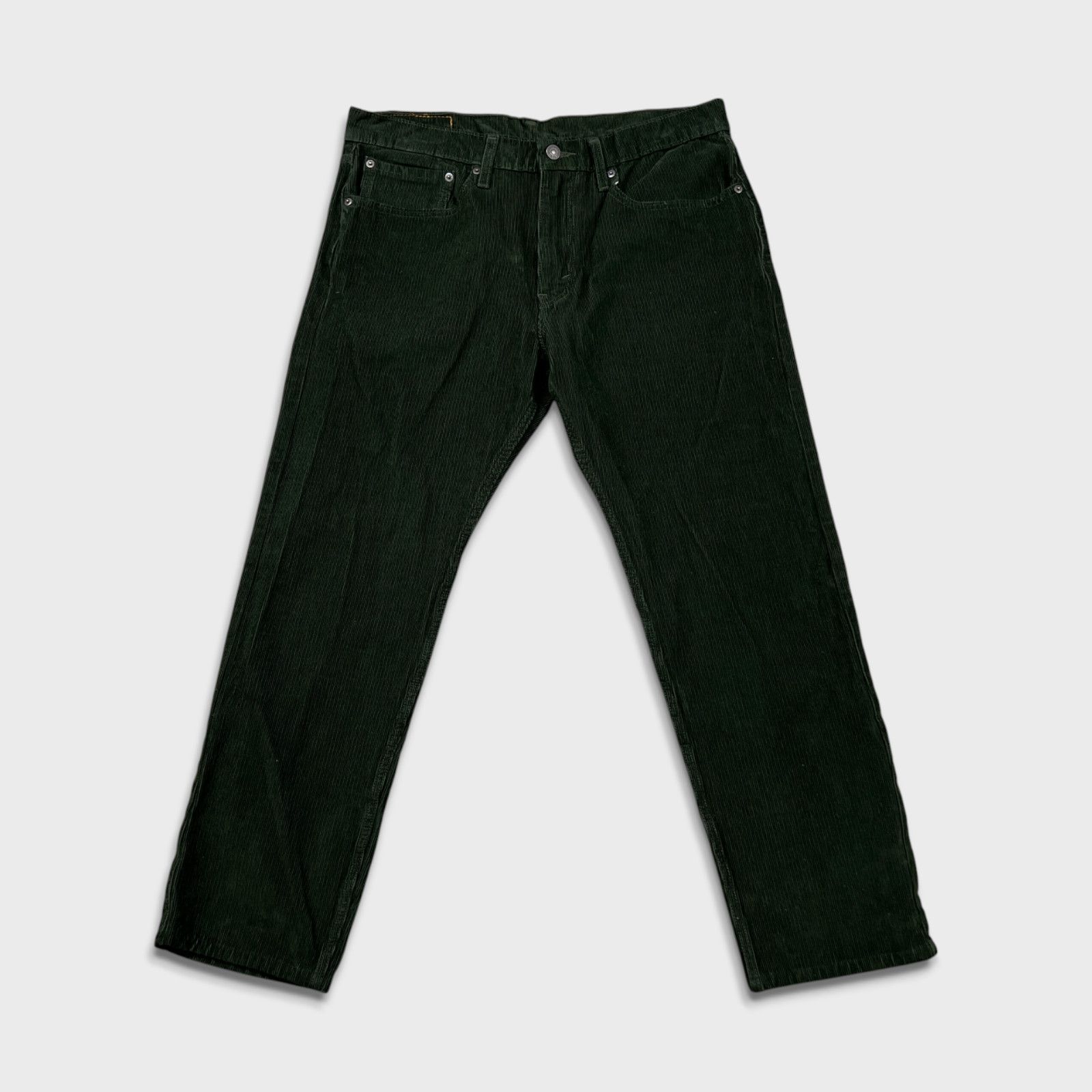Levi's × Vintage Levi's 502 Pants 34x30 Corduroy Tapered Stretch Regular Fit Size US 34 / EU 50 - 1 Thumbnail