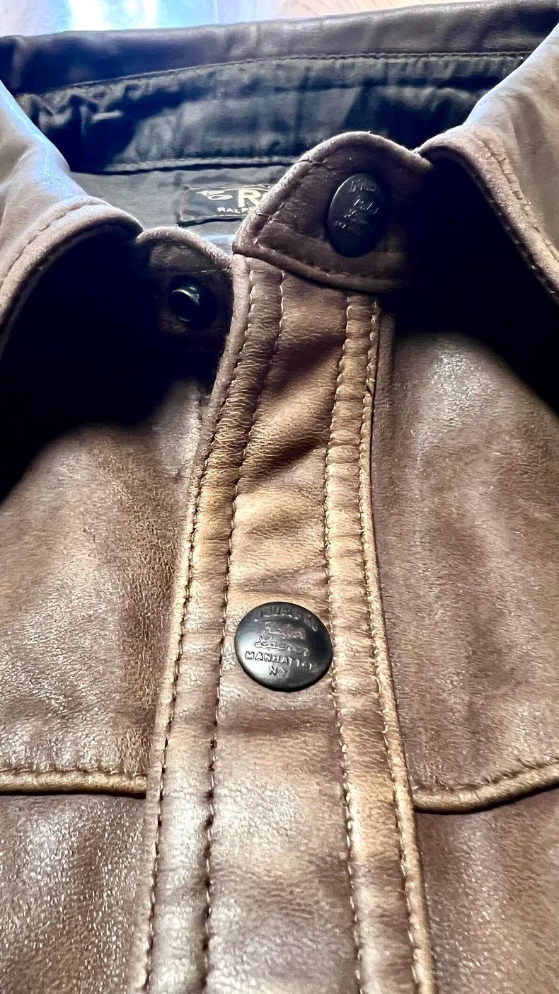 RRL Ralph Lauren RRL Ralph Lauren Retro workwear, leather jacket, friction Size US M / EU 48-50 / 2 - 7 Thumbnail