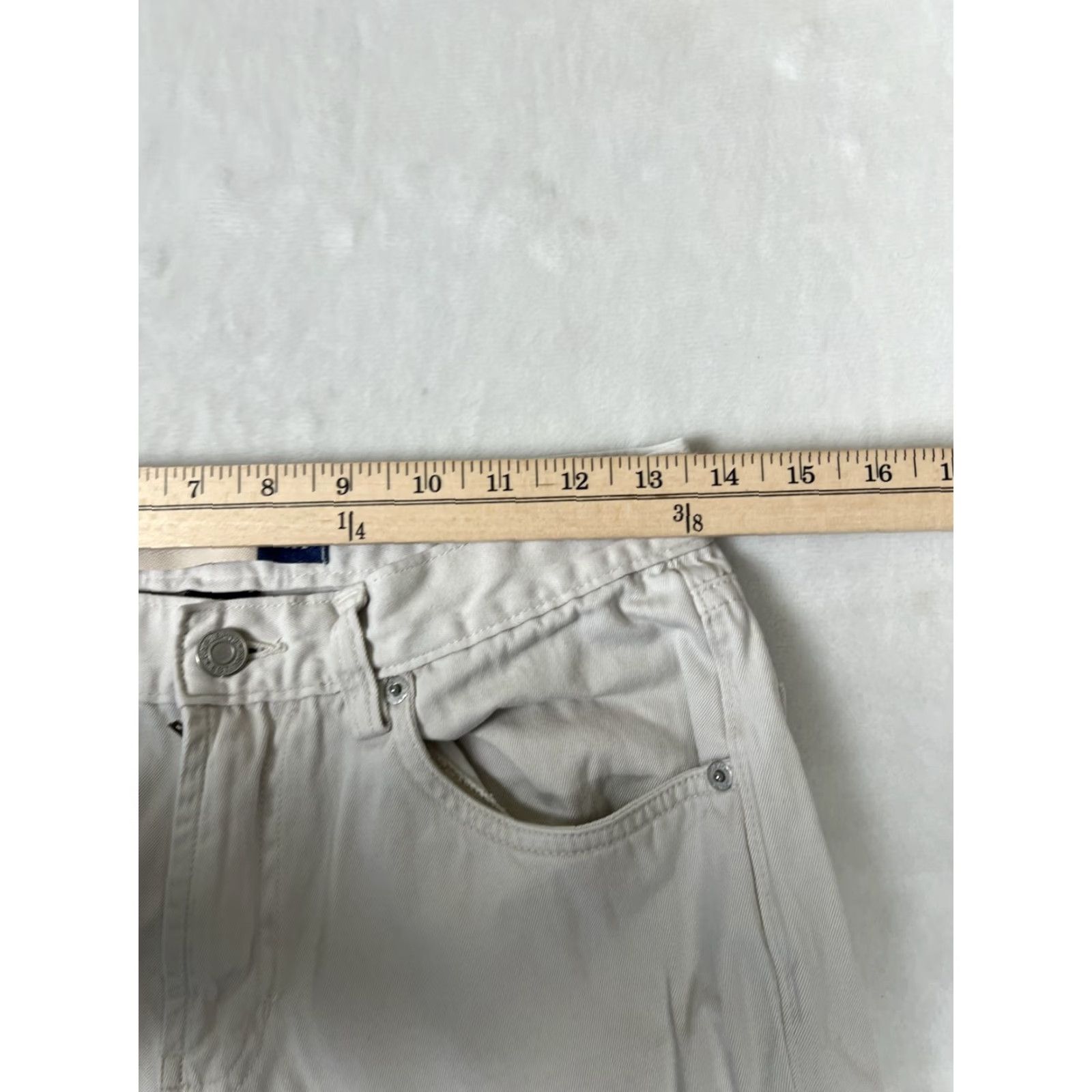 Gap VTG Gap Cargo Pants Womens 6 Beige Flare Leg Twill Utility Pockets Casual Y2K Size 28" / US 6 / IT 42 - 4 Thumbnail