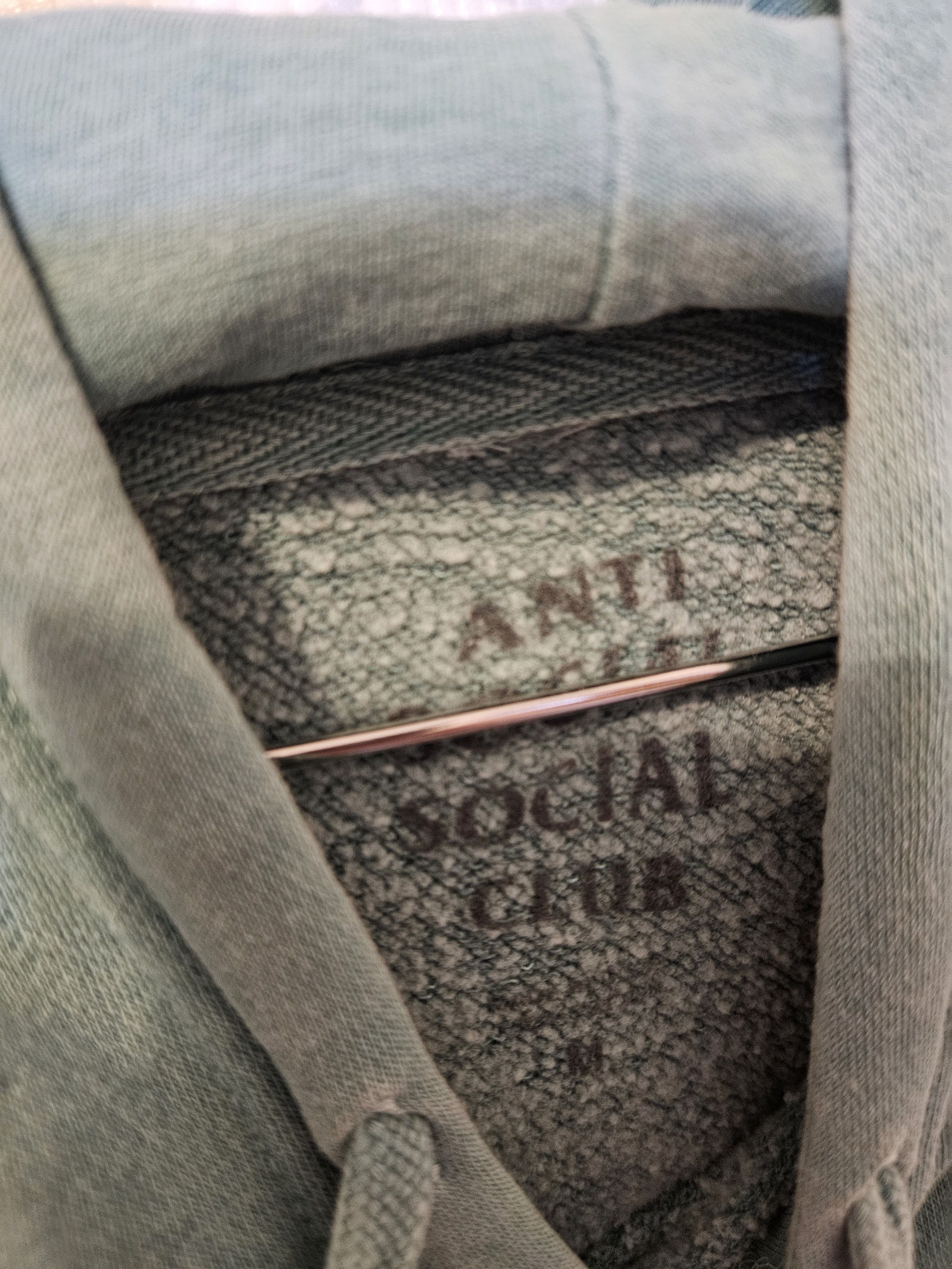 Anti Social Social Club Anti Social Social Club Green Dyed Hoodie Size US M / EU 48-50 / 2 - 4 Thumbnail