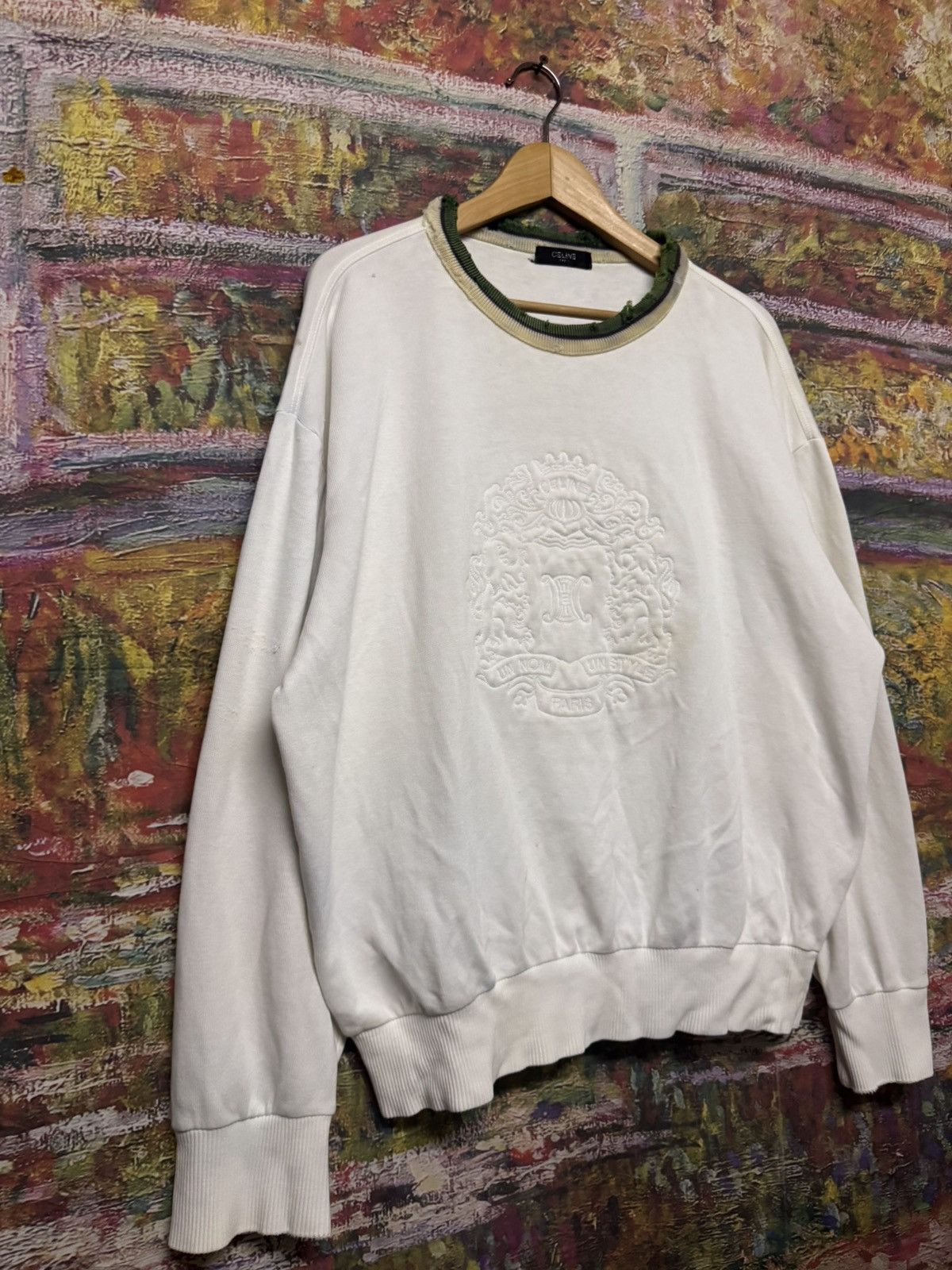 Celine Vintage Celine Sweatshirt Size US XL / EU 56 / 4 - 5 Thumbnail