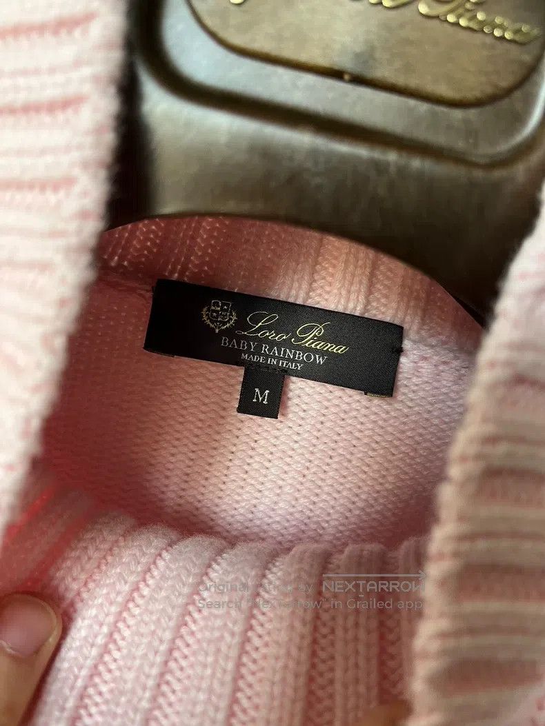 Loro Piana Loro Piana Pink Volcano Neck Cashmere Sweater Size M / US 6-8 / IT 42-44 - 7 Thumbnail