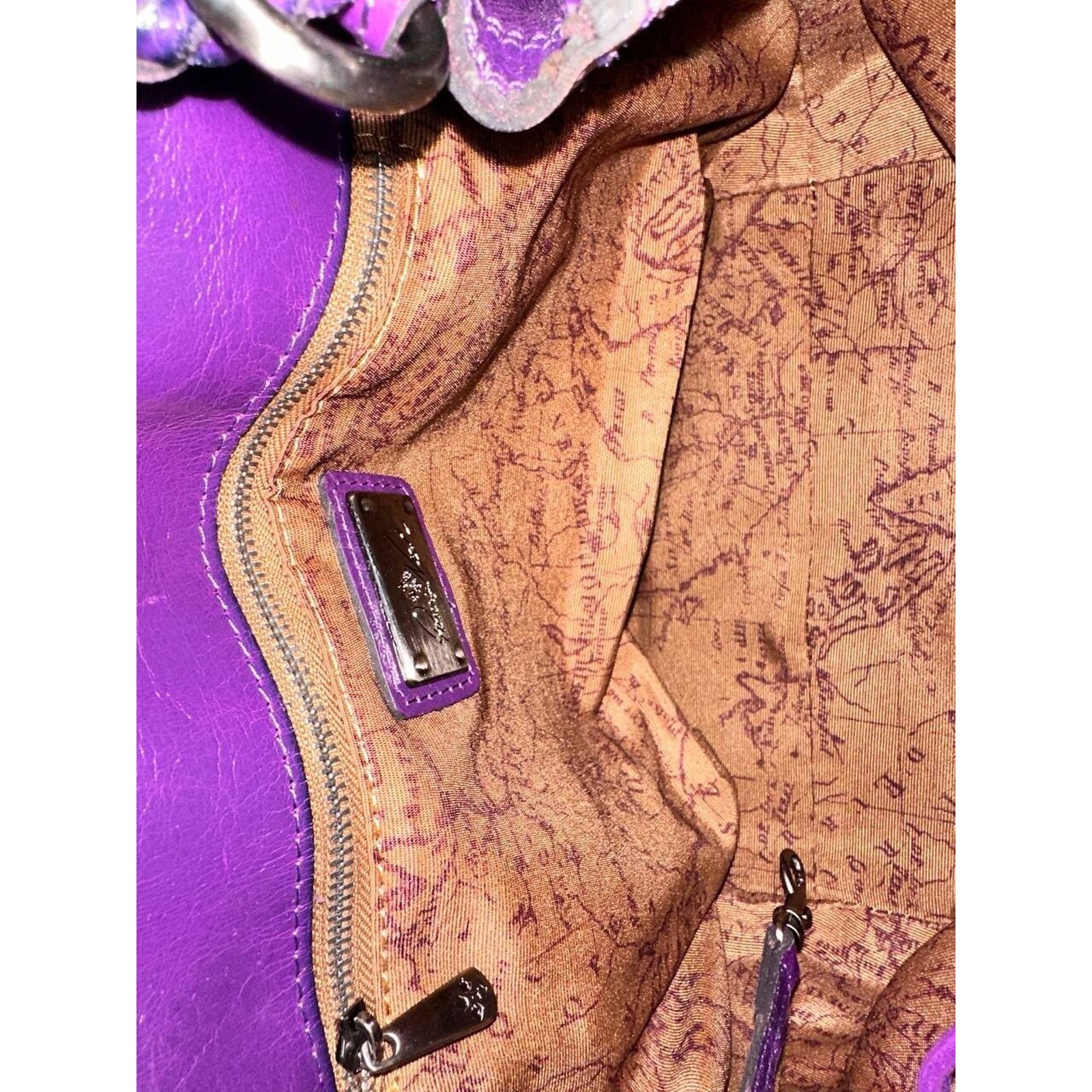 Patricia Nash Patricia Nash Discovery Bucket Bag Plum Jam shoulder B000584 Size ONE SIZE - 13 Thumbnail