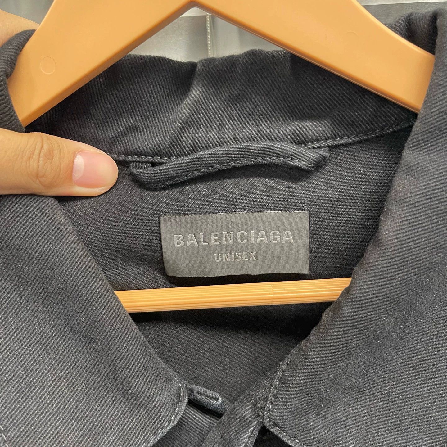 Balenciaga Balenciaga Black Denim Tape Jacket Size 2 New Size US M / EU 48-50 / 2 - 3 Thumbnail