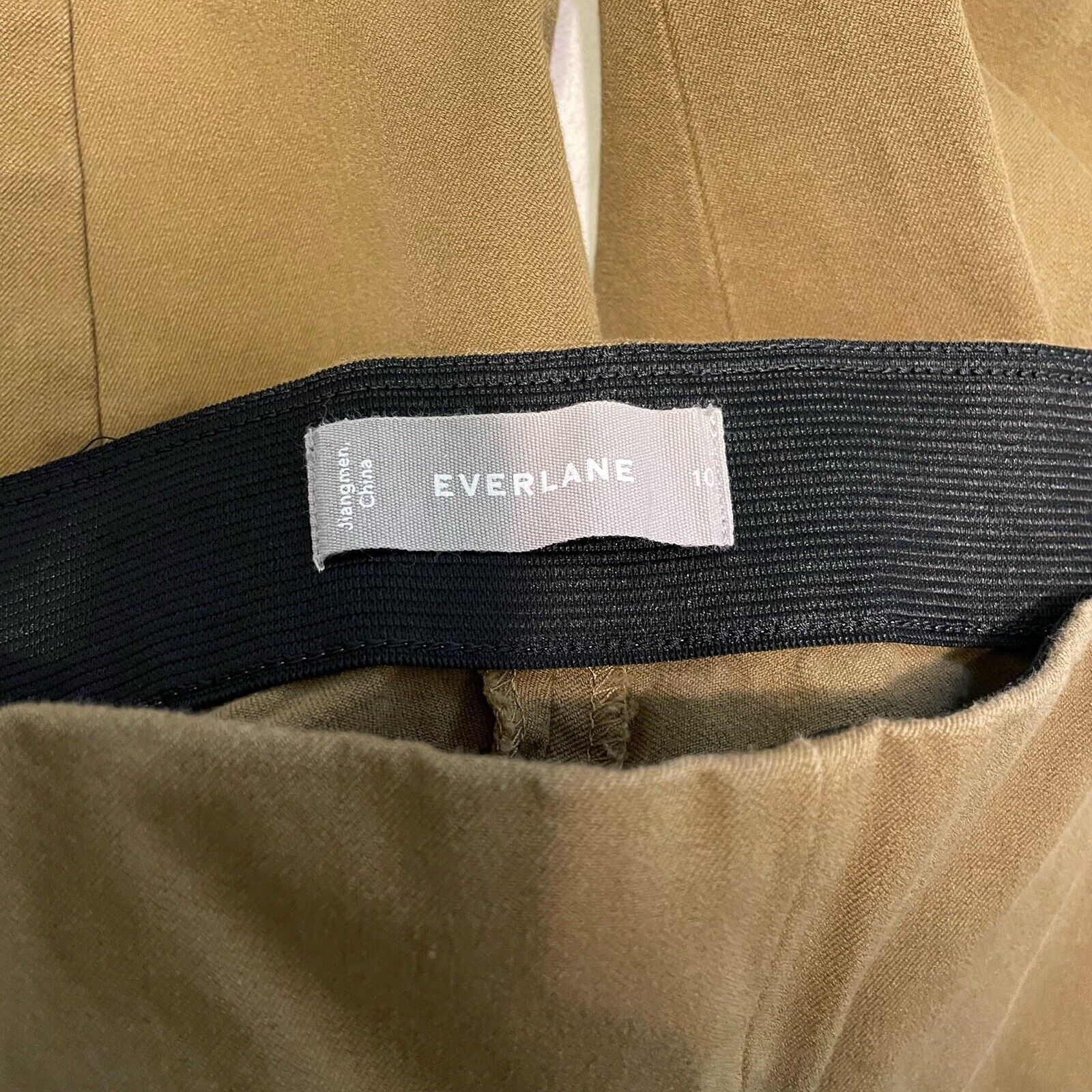 Everlane Everlane Women's Size 10 Khaki The Kick Crop Work Pants Size 32" / US 10 / IT 46 - 4 Thumbnail